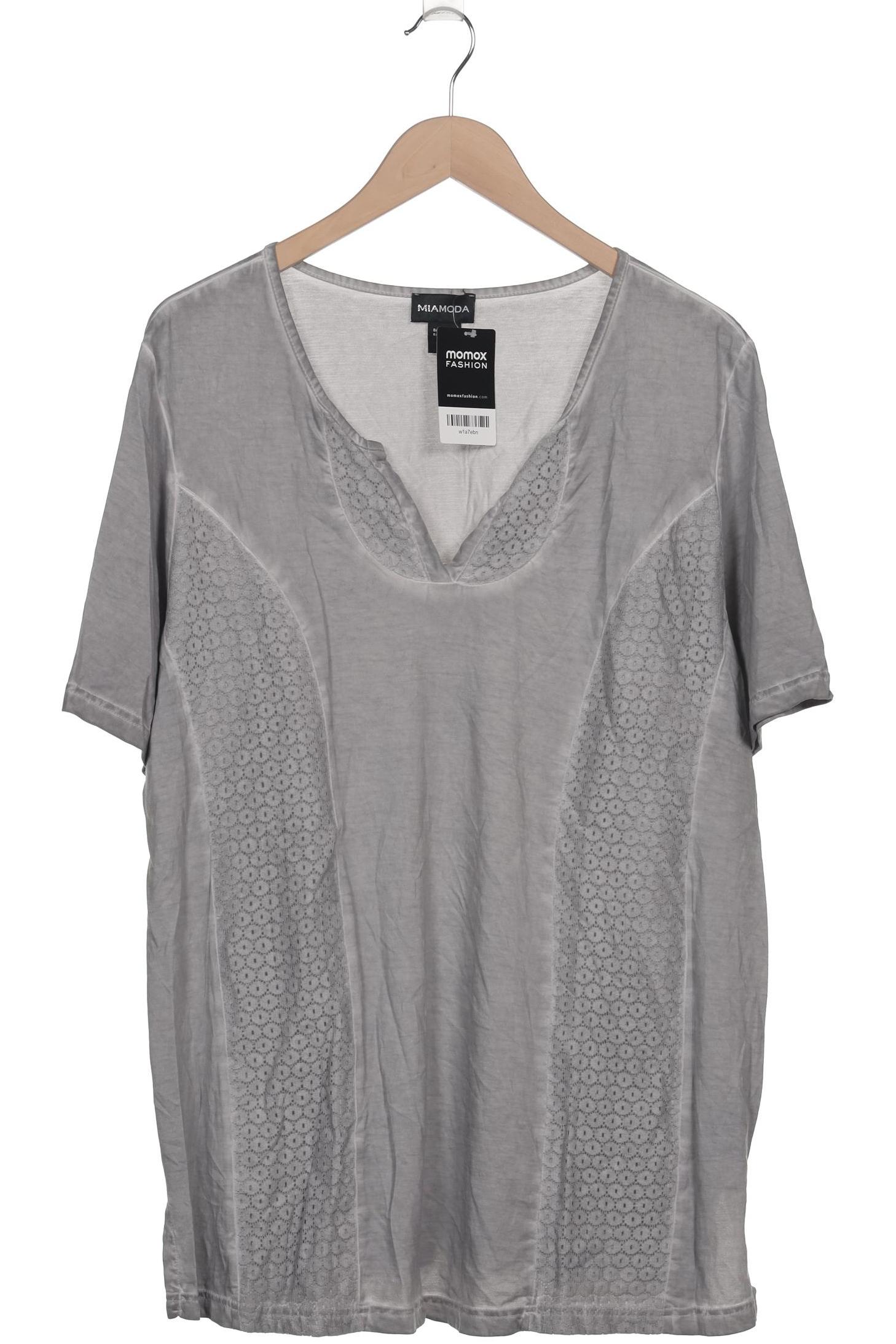 

Miamoda Damen T-Shirt, grau, Gr. 50