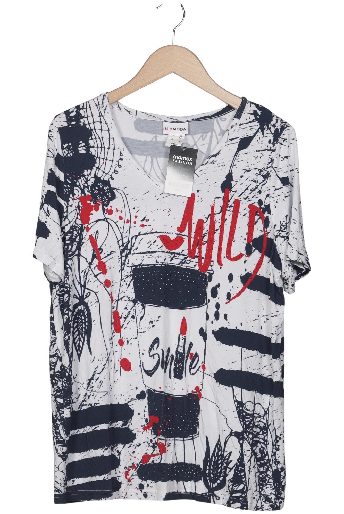 

Miamoda Damen T-Shirt, mehrfarbig, Gr. 46