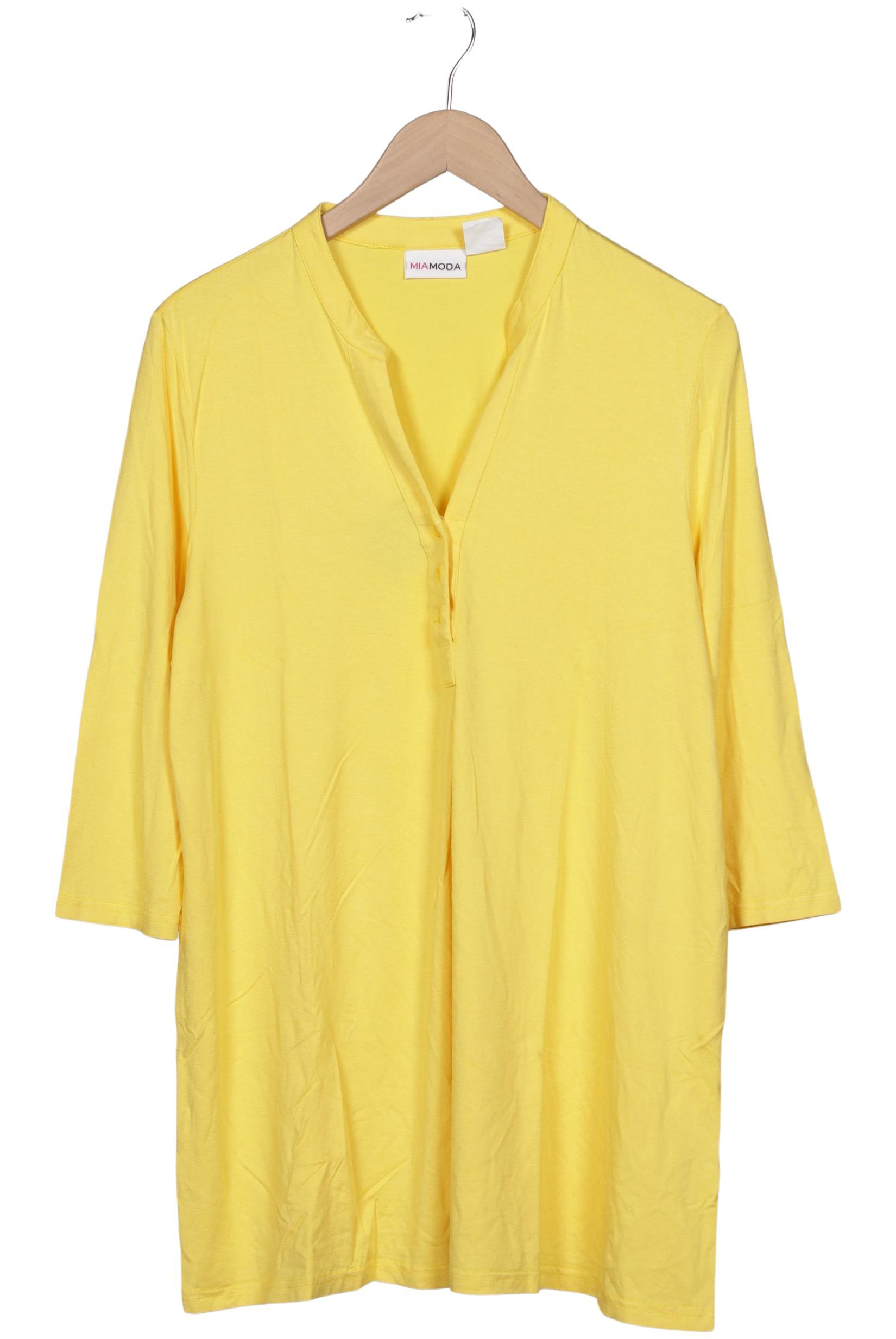 

Miamoda Damen T-Shirt, gelb, Gr. 46