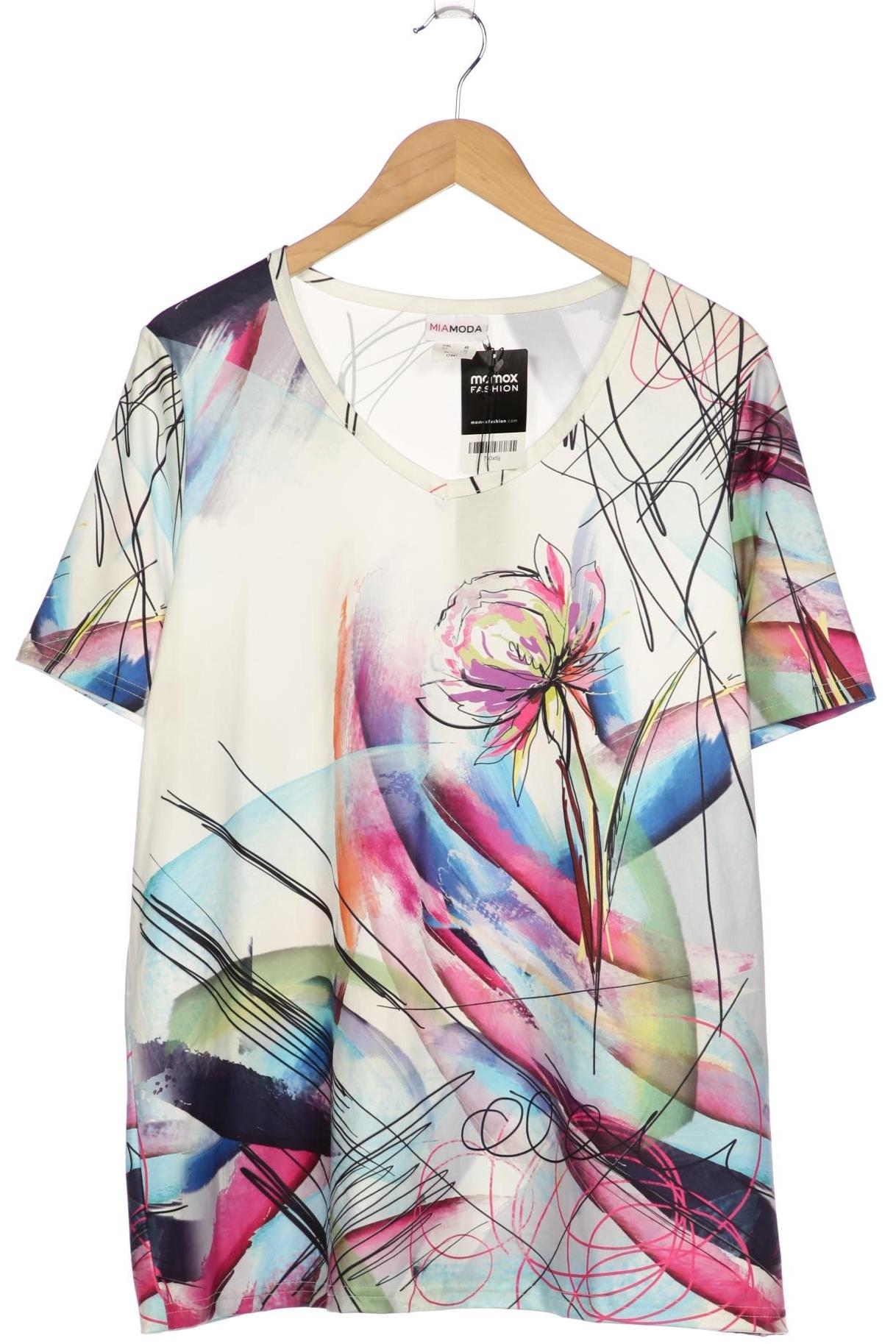 

Miamoda Damen T-Shirt, weiß, Gr. 48