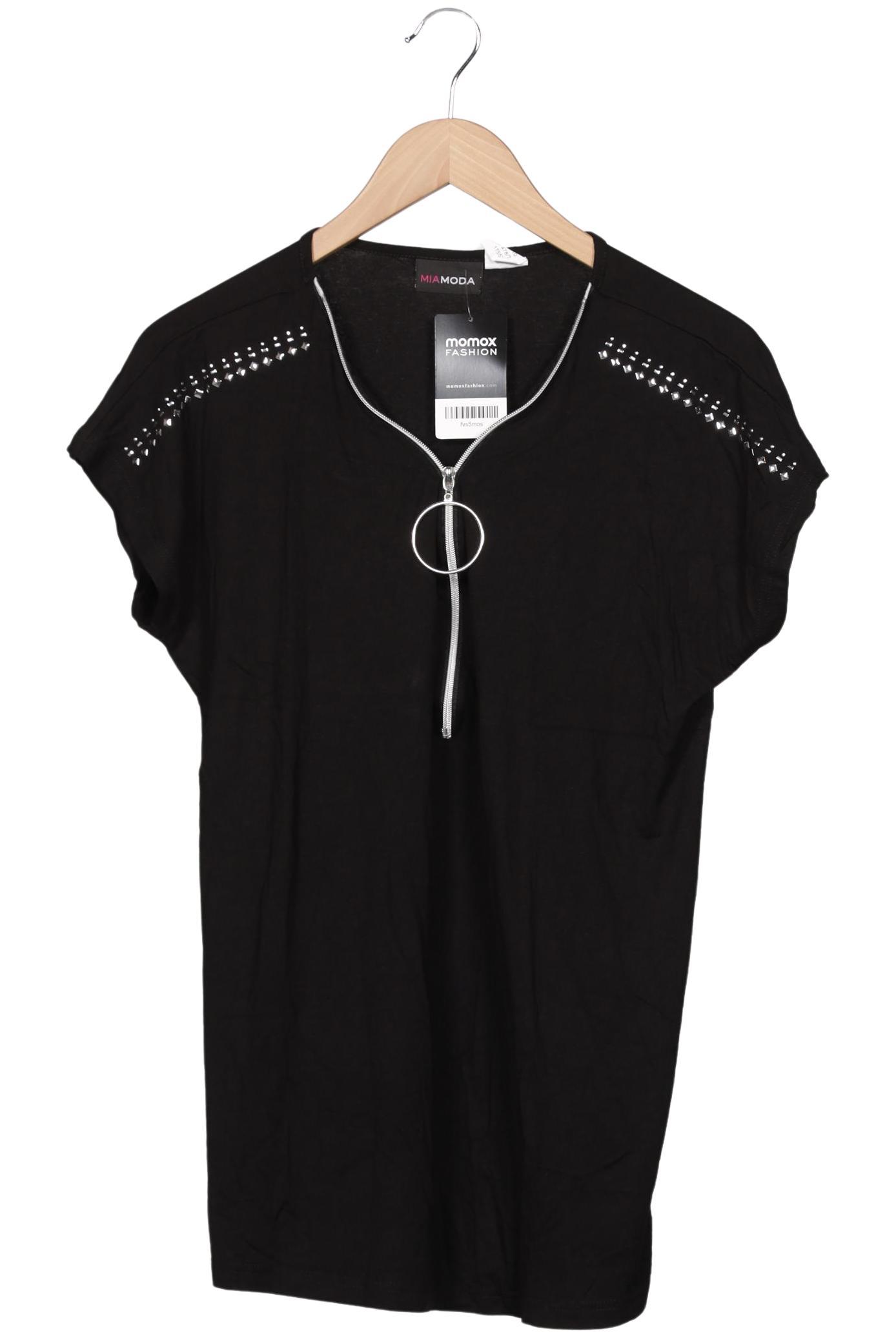 

Miamoda Damen T-Shirt, schwarz, Gr. 42