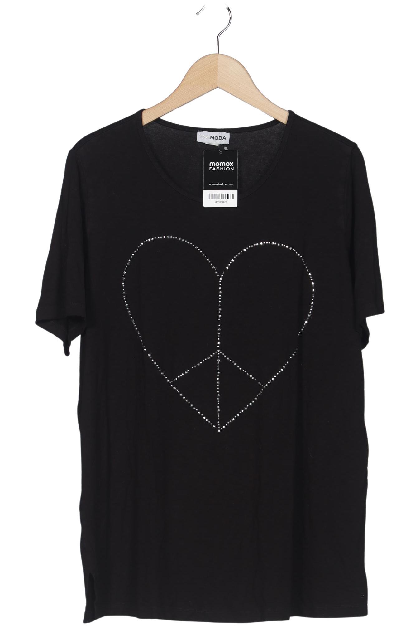 

Miamoda Damen T-Shirt, schwarz, Gr. 48