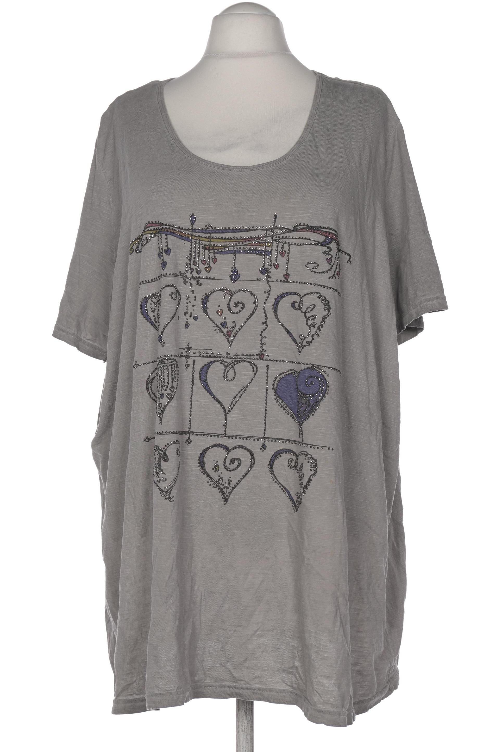 

Miamoda Damen T-Shirt, grau, Gr. 56