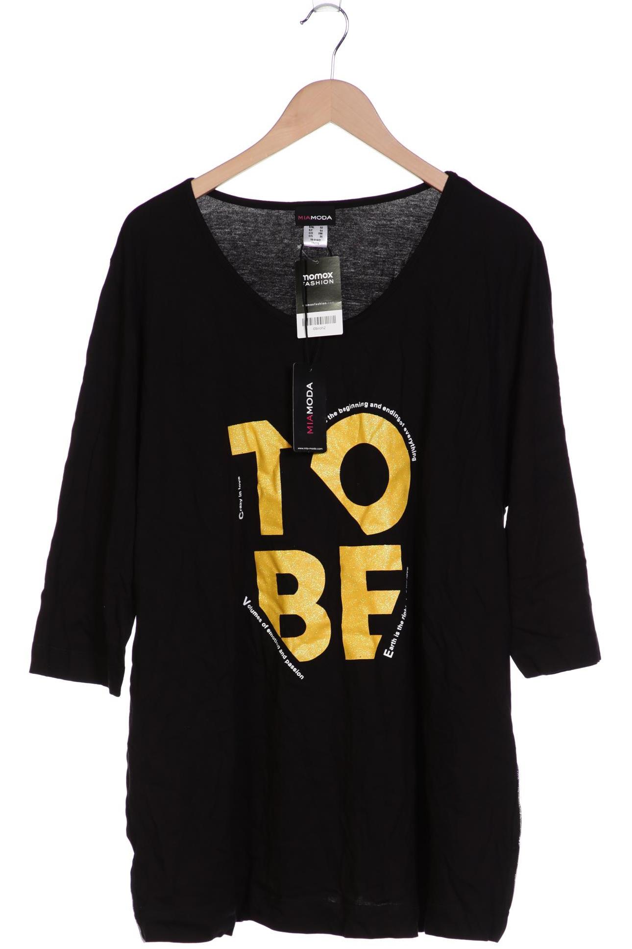 

Miamoda Damen T-Shirt, schwarz, Gr. 52