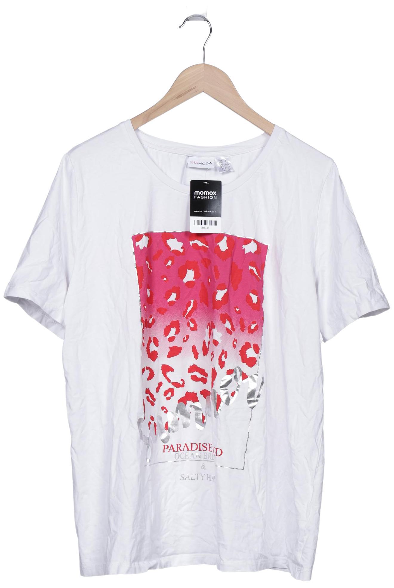 

Miamoda Damen T-Shirt, weiß, Gr. 50