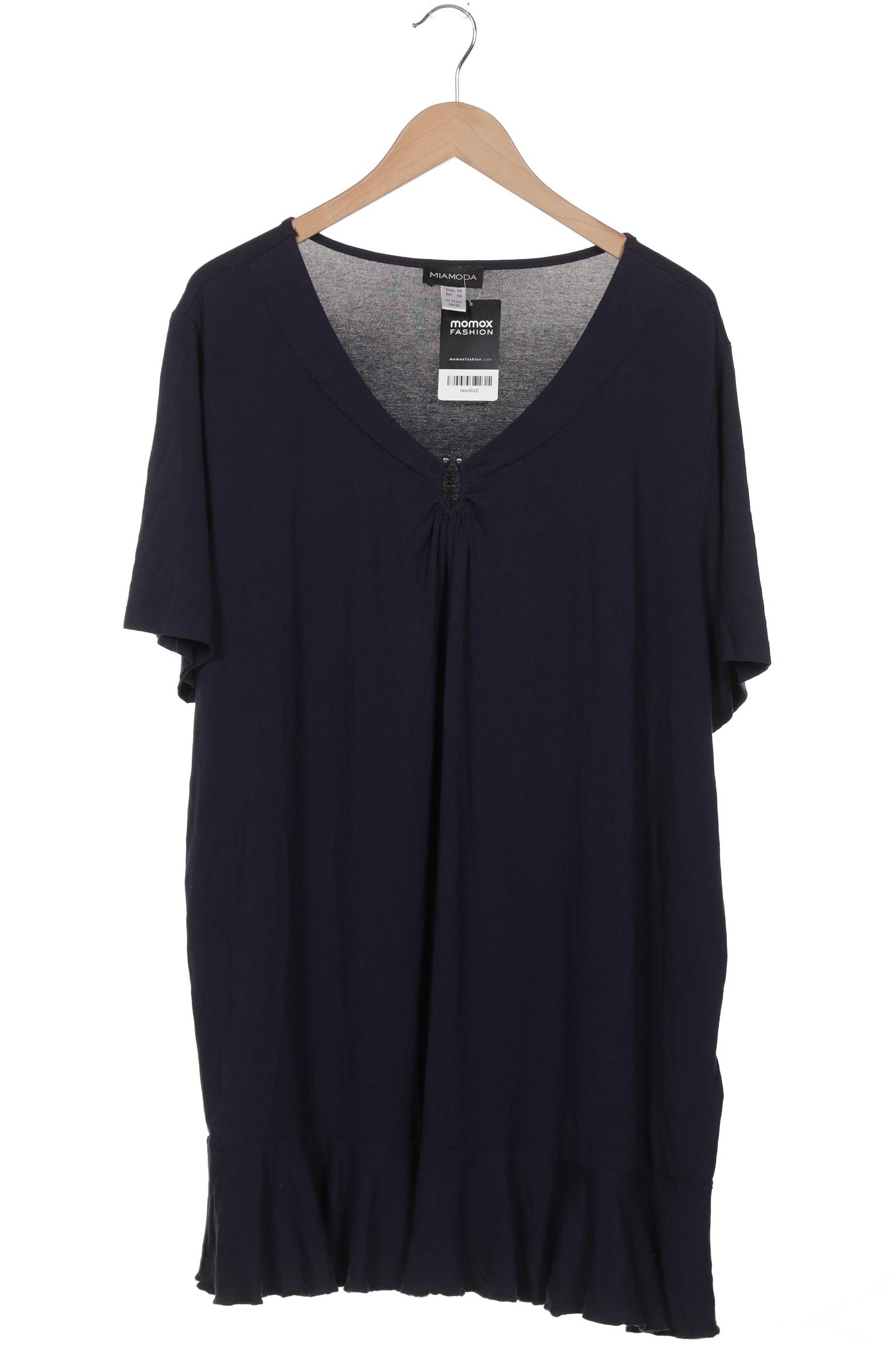 

Miamoda Damen T-Shirt, marineblau, Gr. 52
