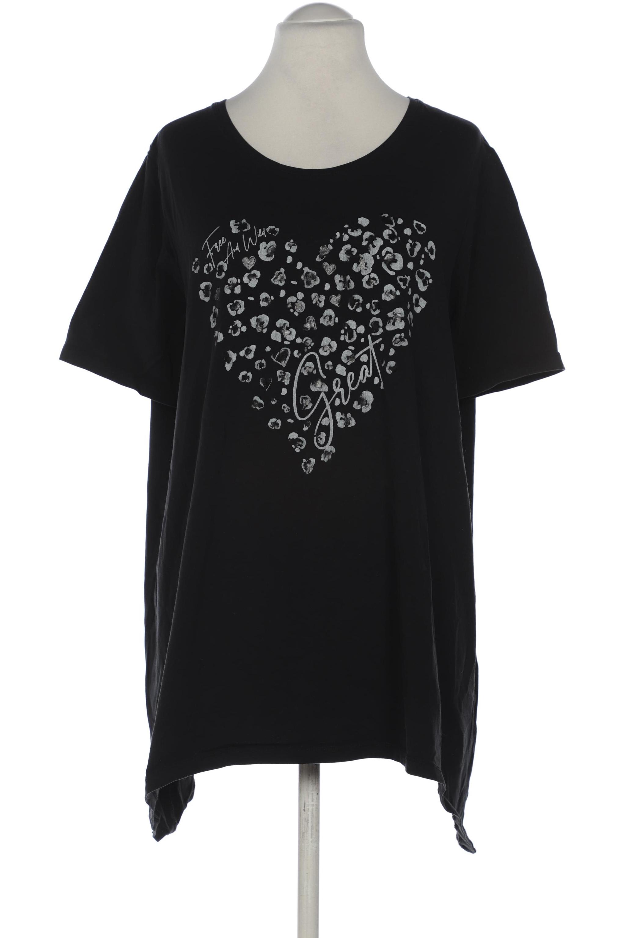 

Miamoda Damen T-Shirt, schwarz, Gr. 54