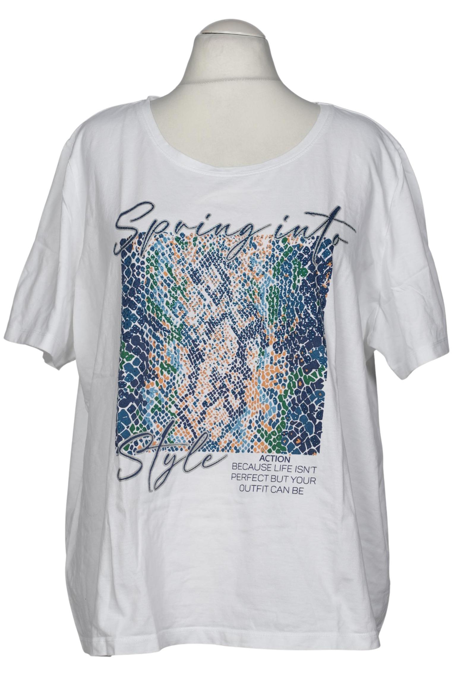 

Miamoda Damen T-Shirt, weiß, Gr. 54