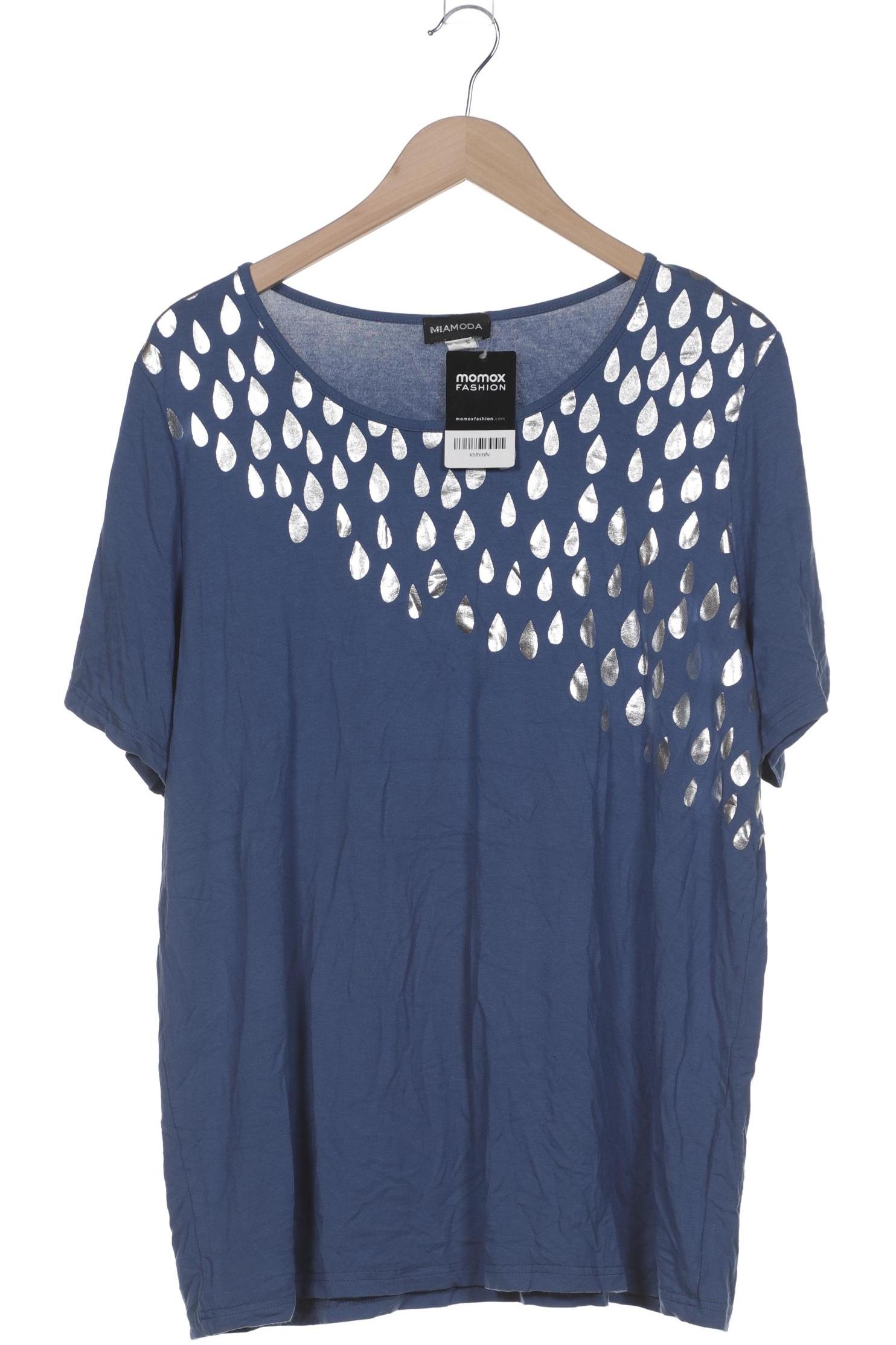 

Miamoda Damen T-Shirt, blau, Gr. 50