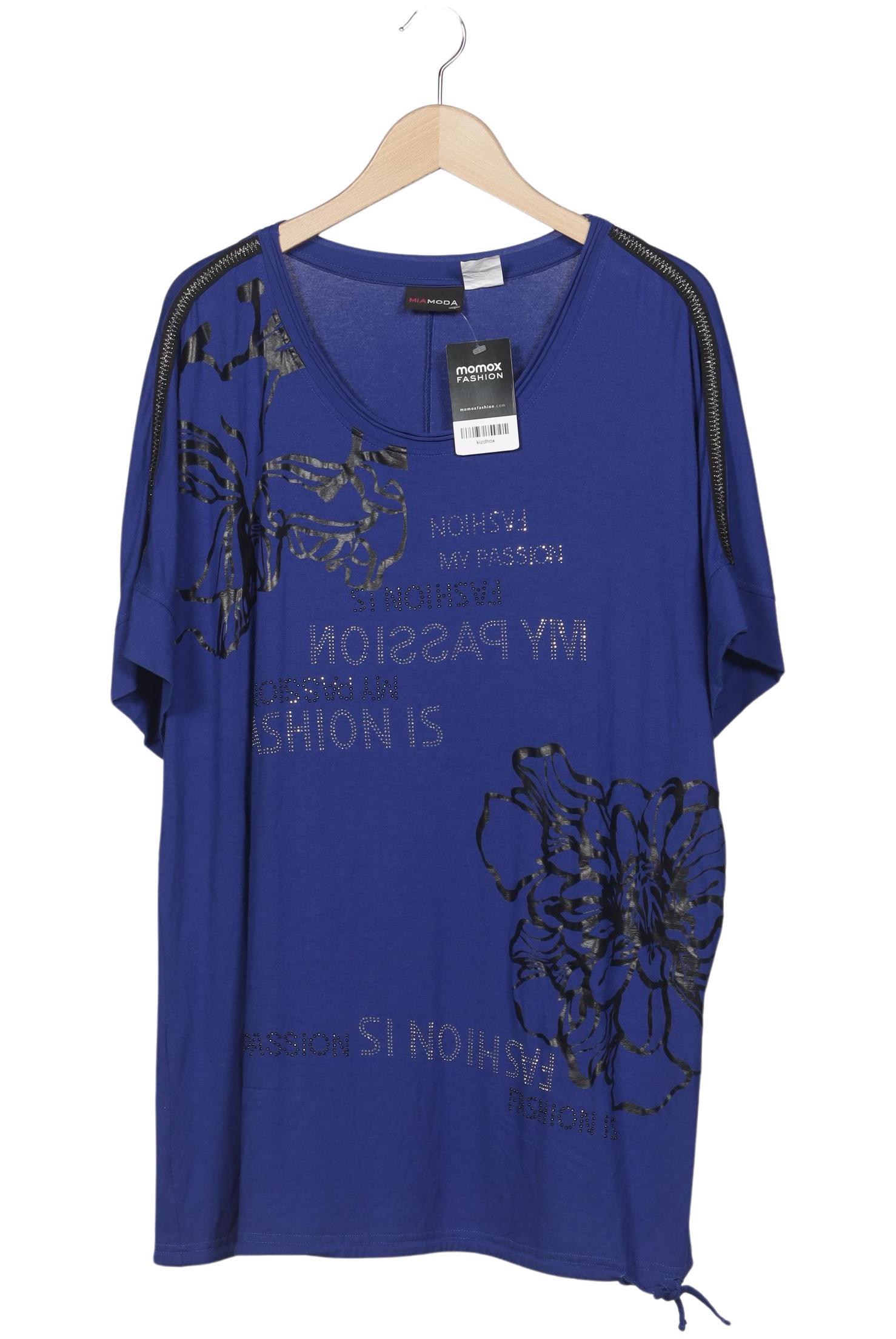 

Miamoda Damen T-Shirt, marineblau, Gr. 50