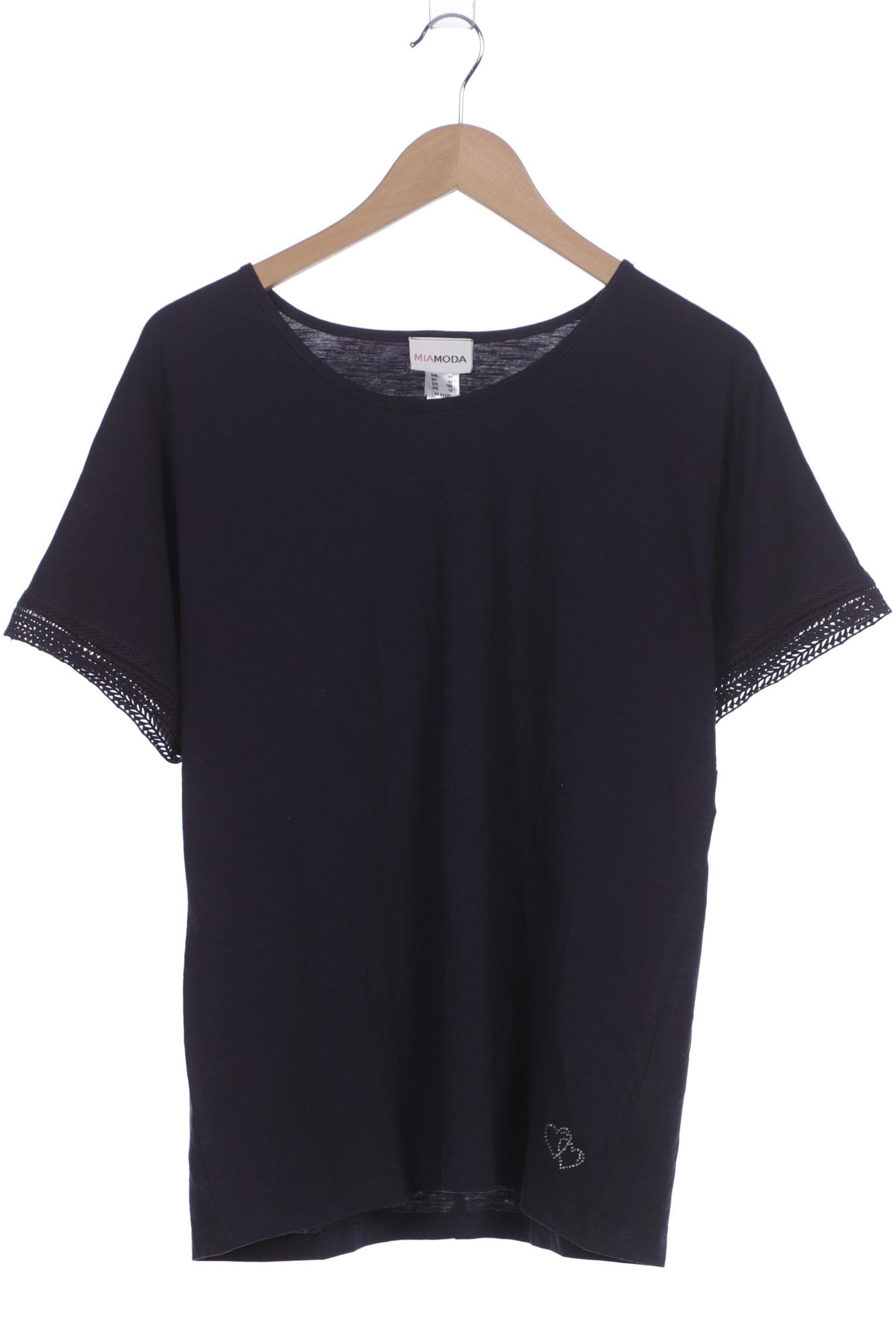 

Miamoda Damen T-Shirt, marineblau, Gr. 44