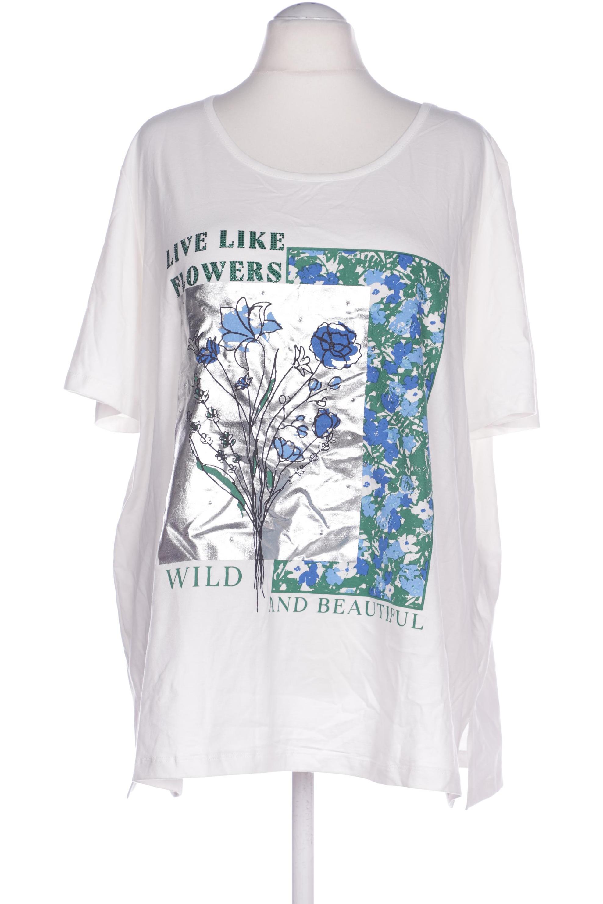 

Miamoda Damen T-Shirt, weiß, Gr. 54