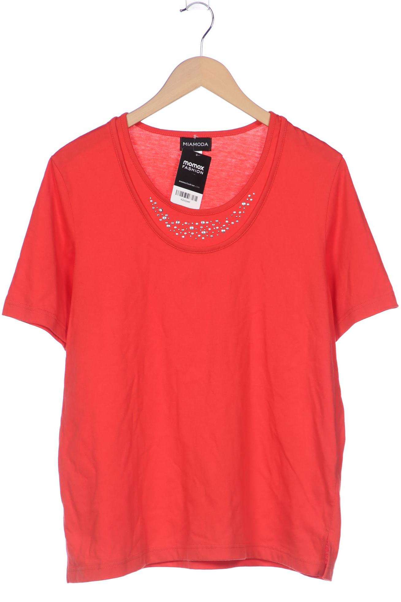 

Miamoda Damen T-Shirt, rot, Gr. 46