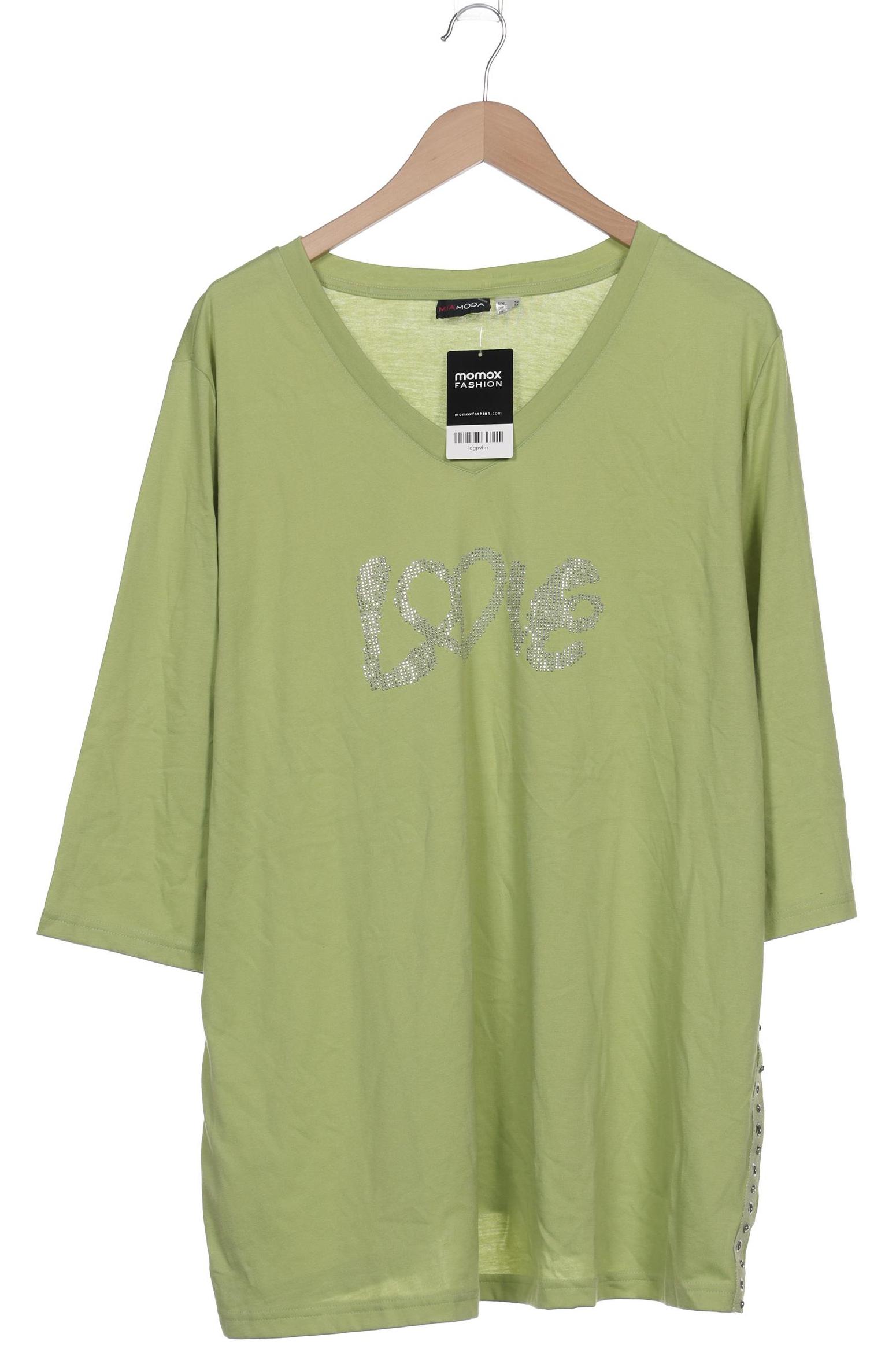 

Miamoda Damen T-Shirt, hellgrün, Gr. 52