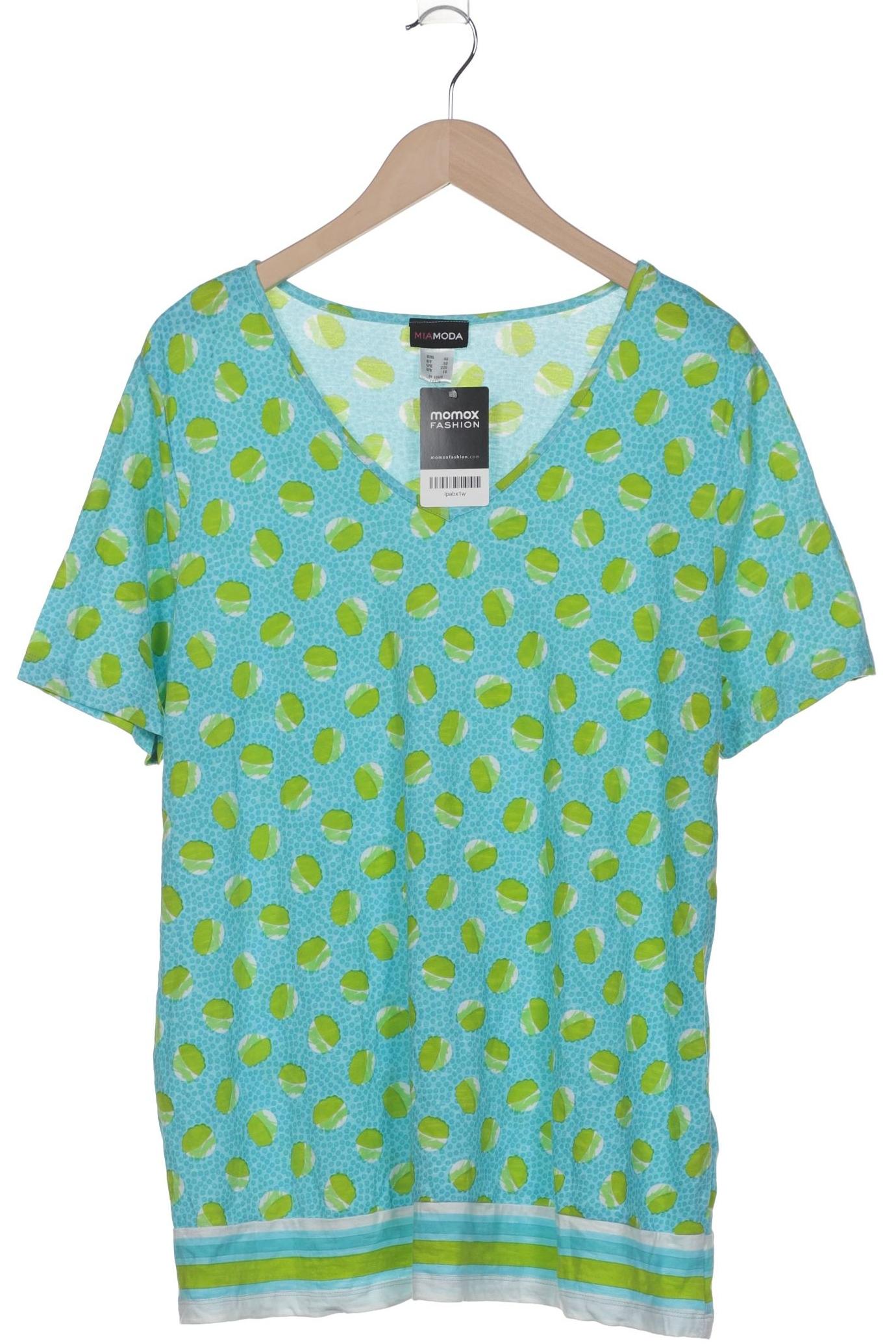 

Miamoda Damen T-Shirt, türkis, Gr. 48