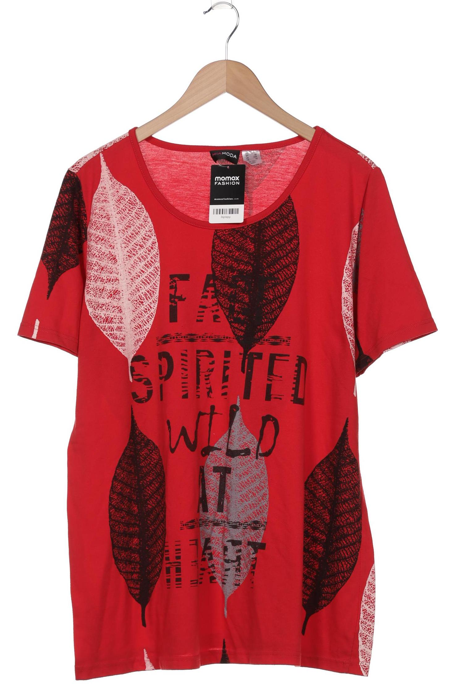 

Miamoda Damen T-Shirt, rot, Gr. 48