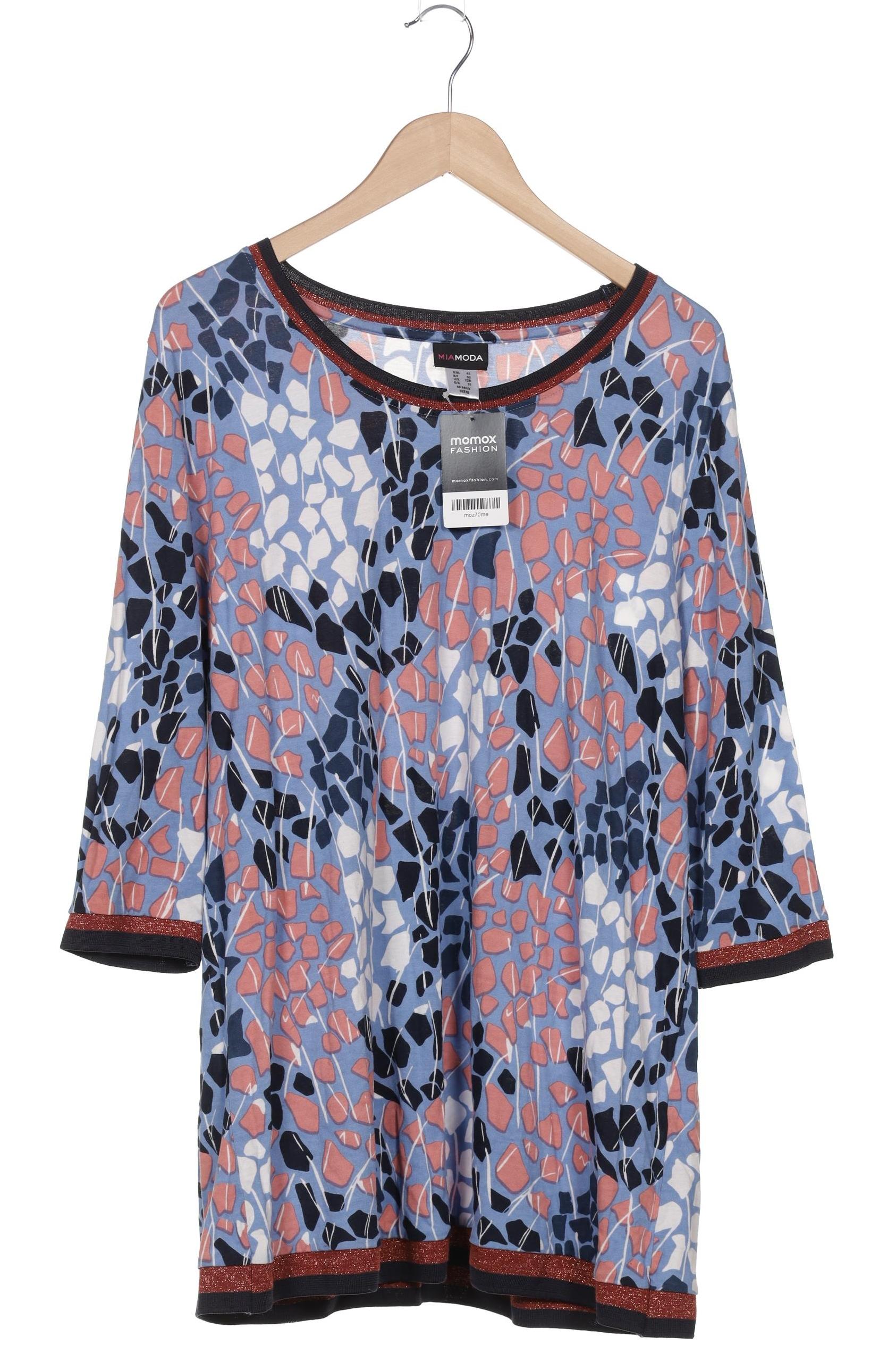 

Miamoda Damen T-Shirt, blau, Gr. 48