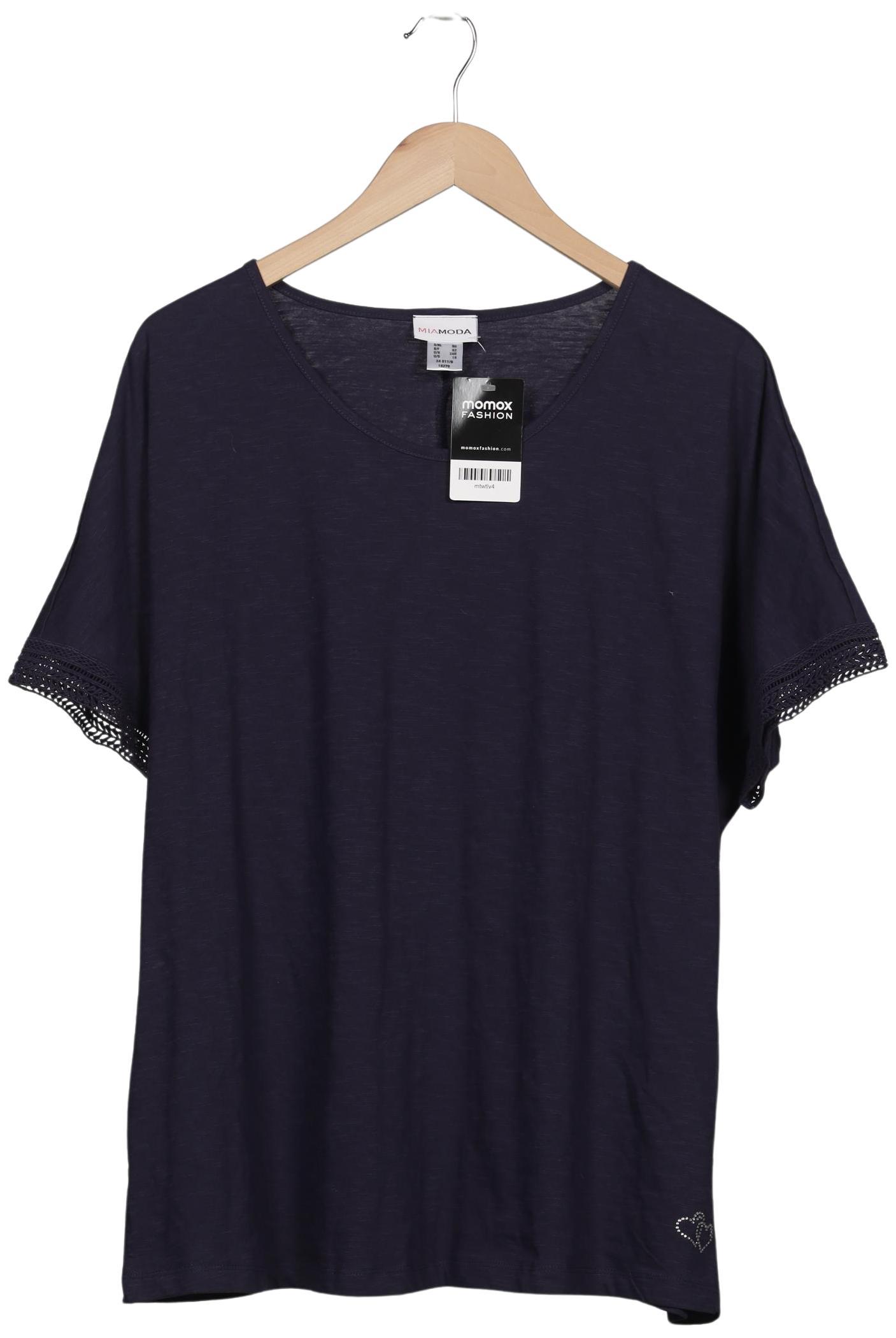 

Miamoda Damen T-Shirt, marineblau, Gr. 50