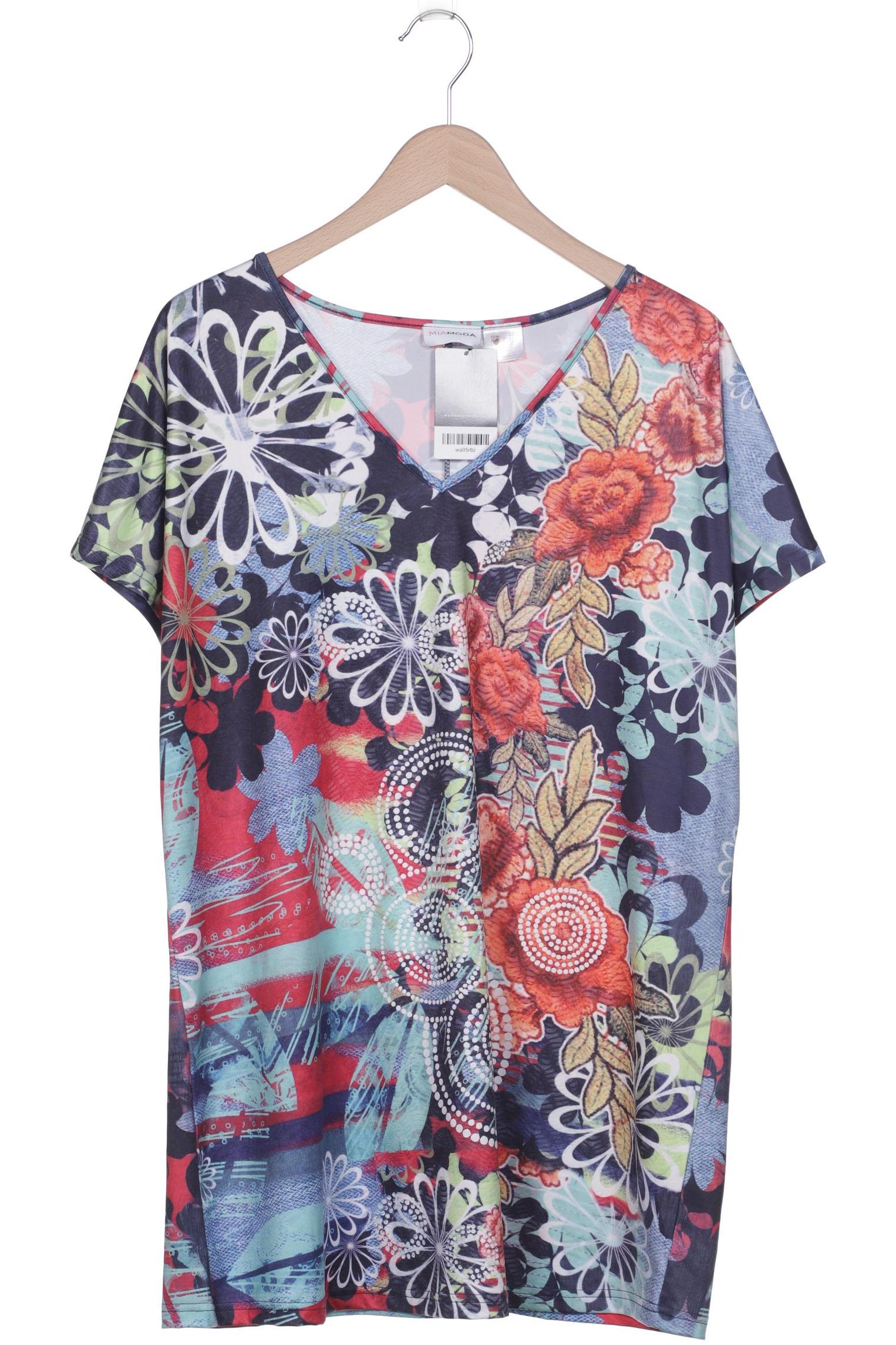 

Miamoda Damen T-Shirt, mehrfarbig, Gr. 48