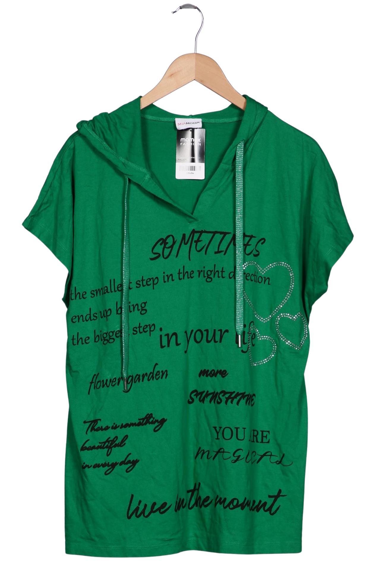 

Miamoda Damen T-Shirt, grün, Gr. 42