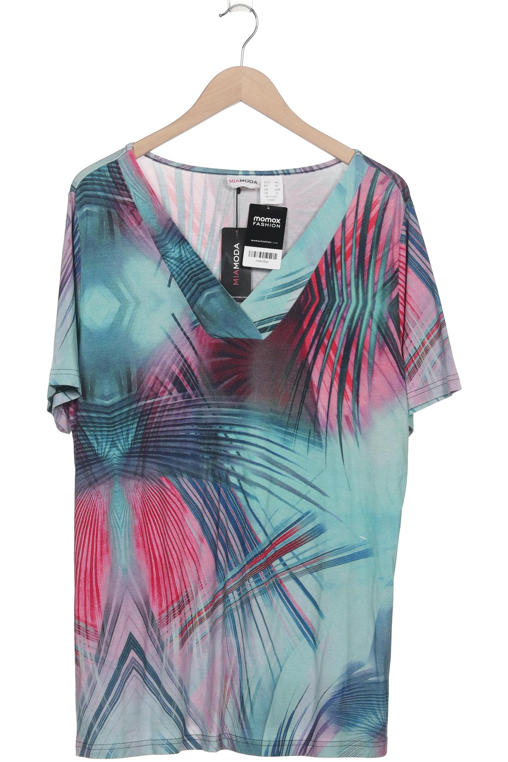 

Miamoda Damen T-Shirt, türkis, Gr. 48