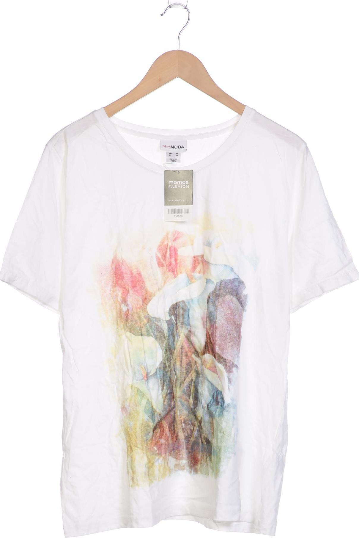 

Miamoda Damen T-Shirt, cremeweiß, Gr. 46