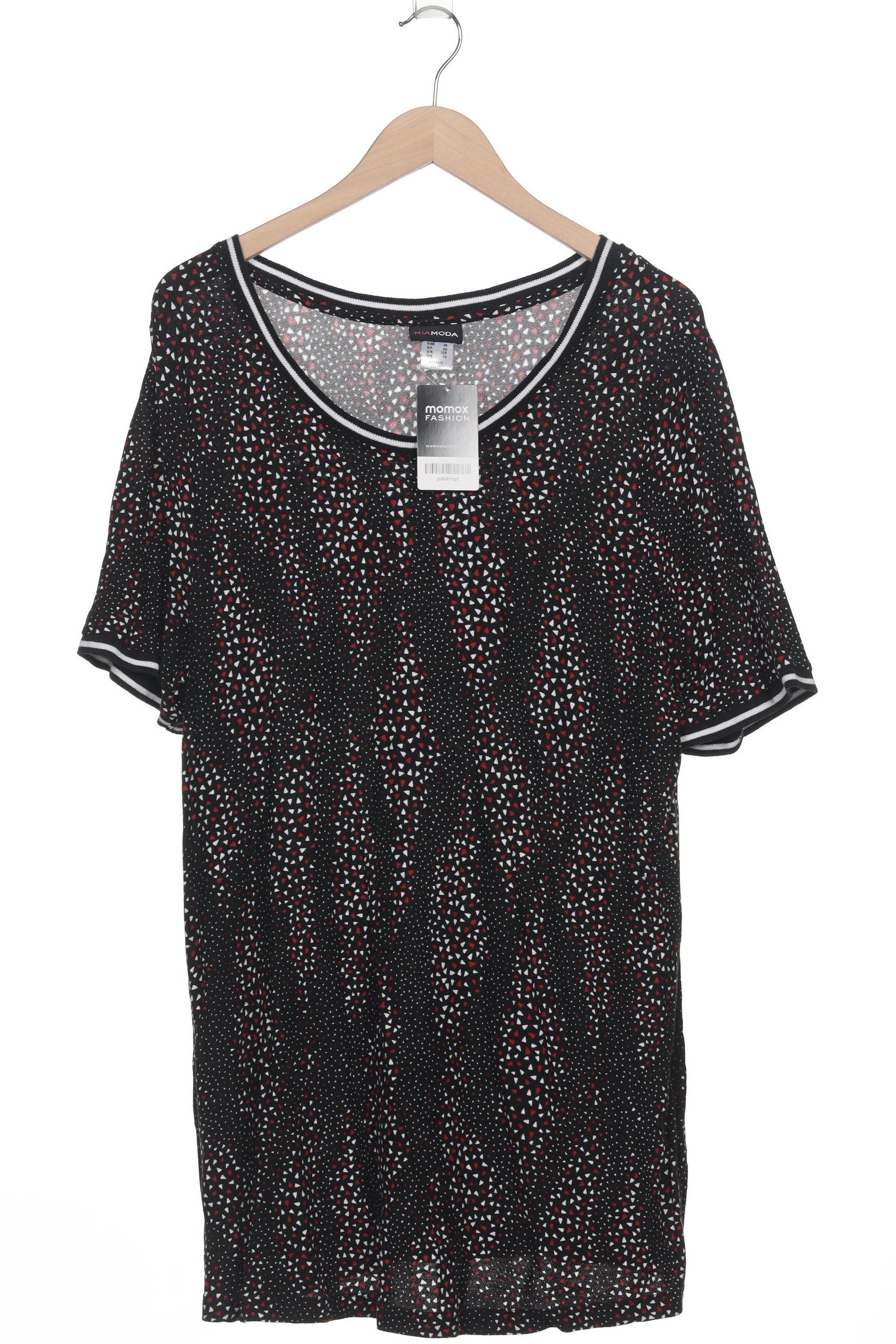 

Miamoda Damen T-Shirt, schwarz, Gr. 48