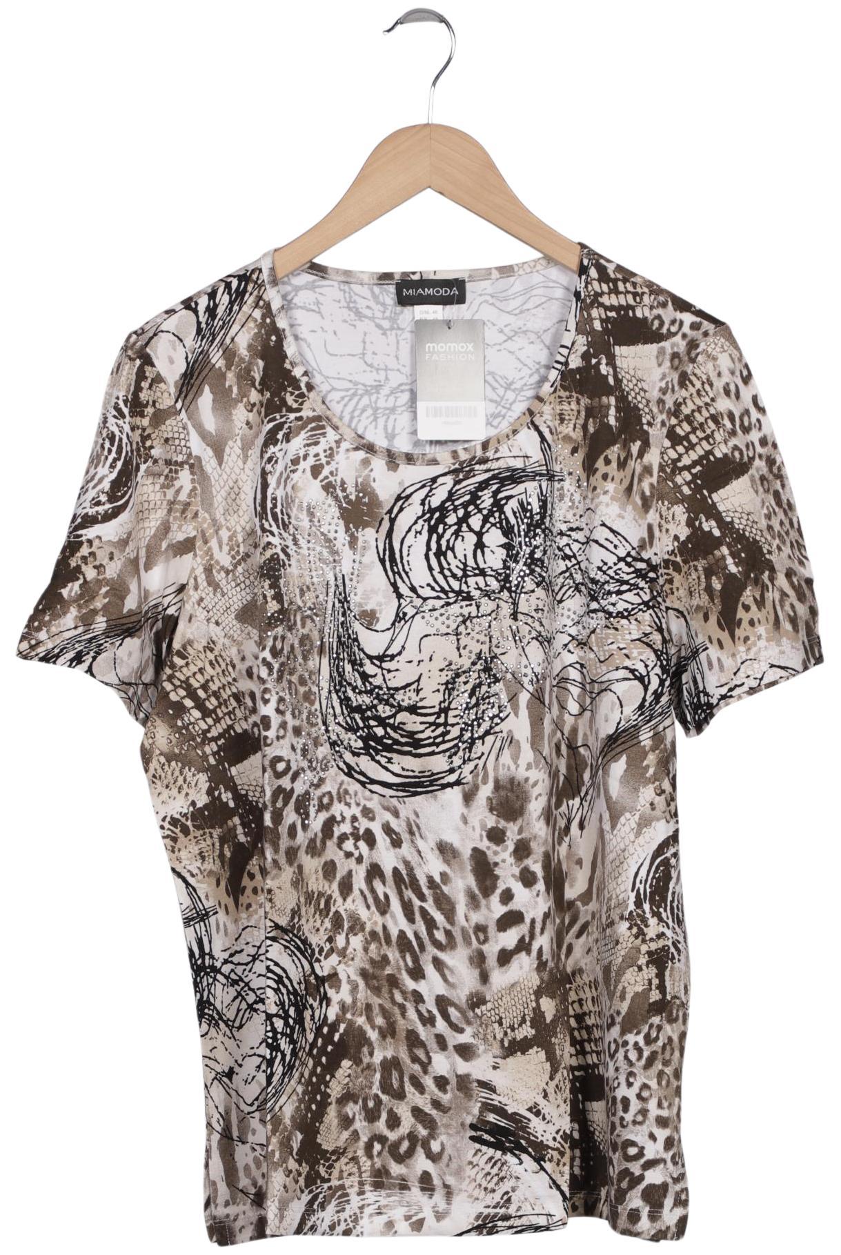 

Miamoda Damen T-Shirt, braun, Gr. 46
