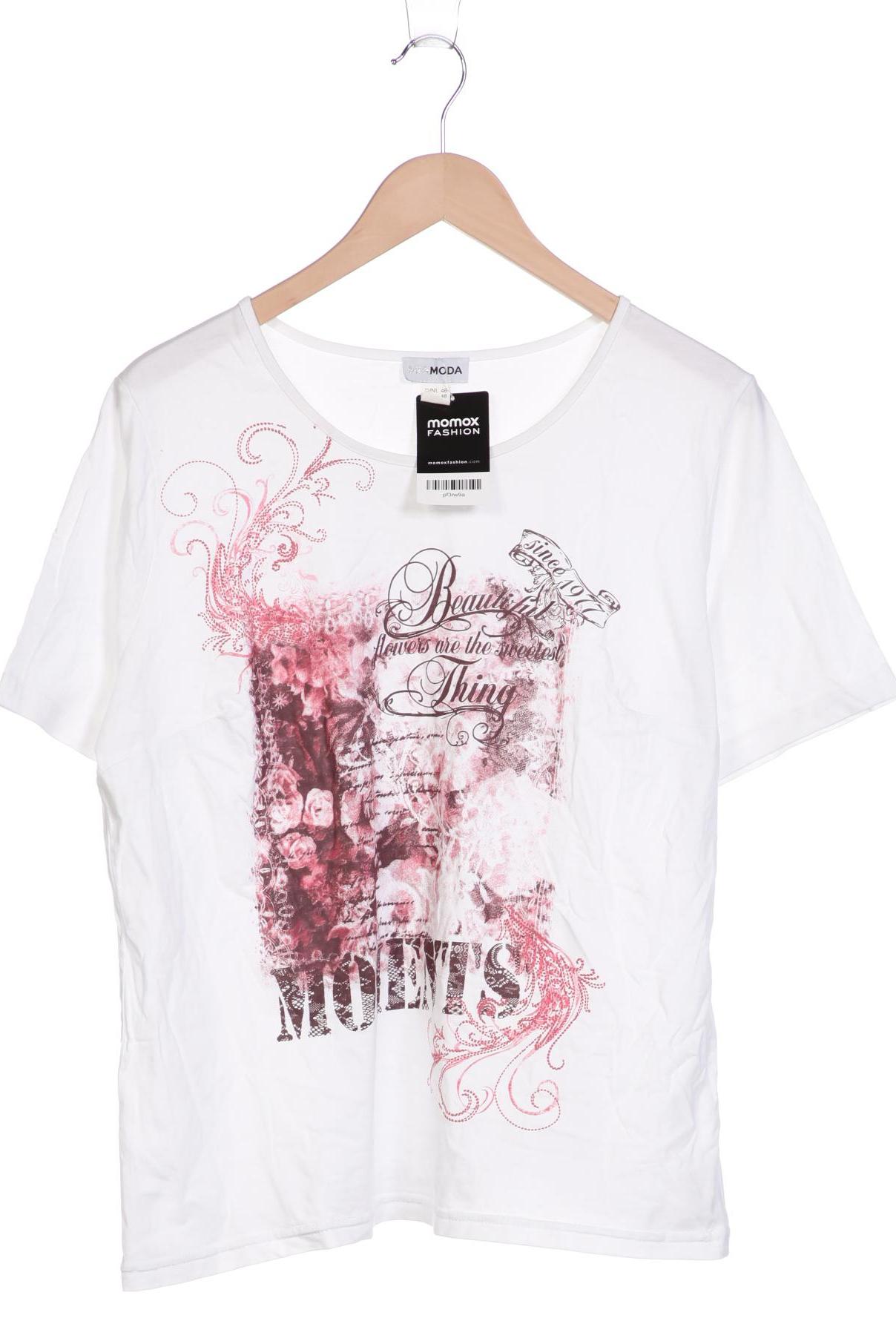 

Miamoda Damen T-Shirt, weiß, Gr. 46