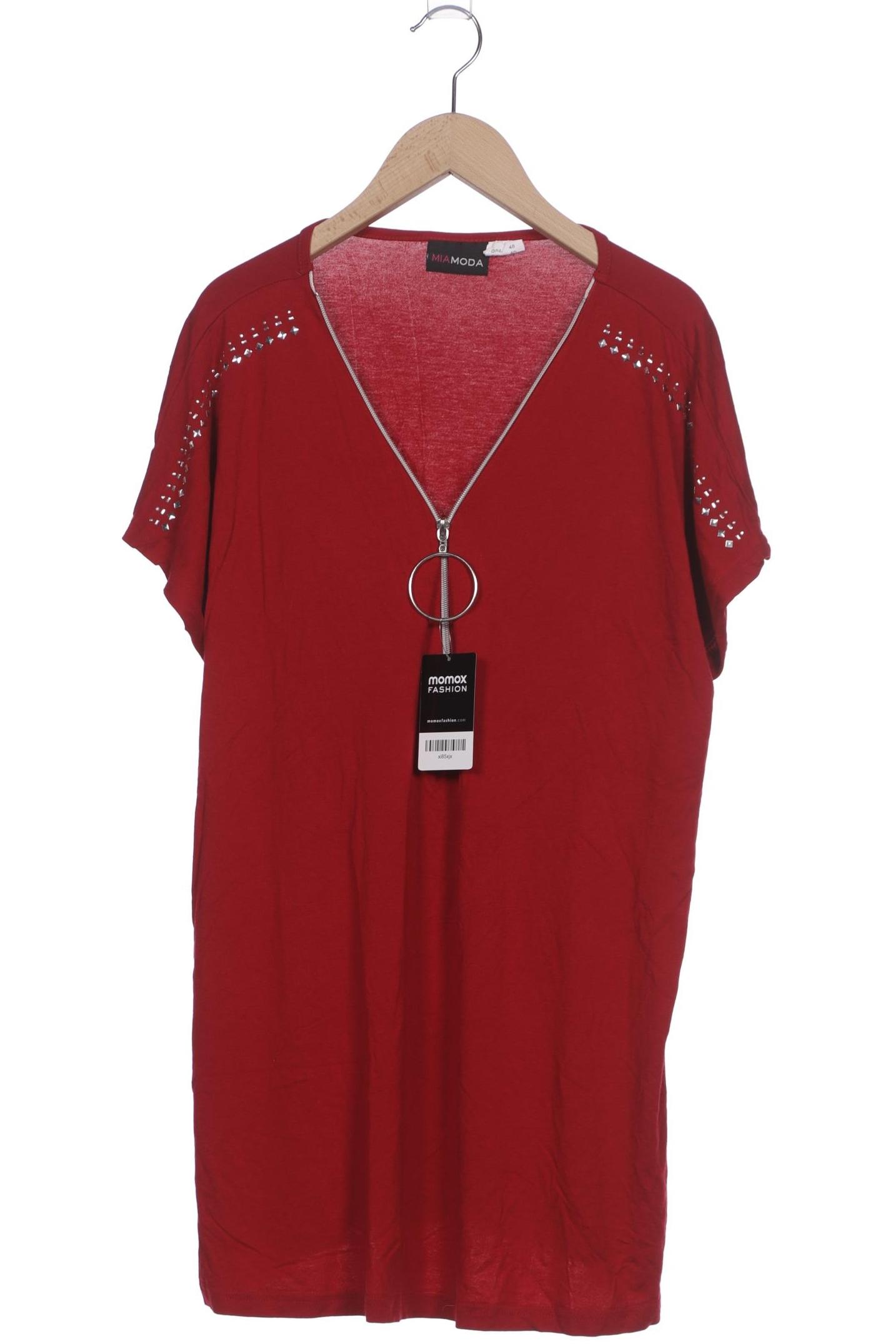 

Miamoda Damen T-Shirt, rot, Gr. 48