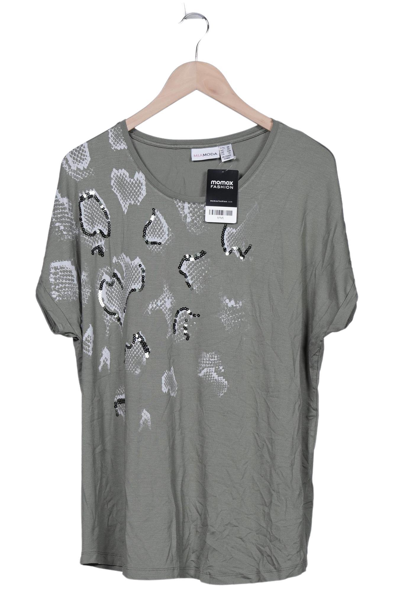 

Miamoda Damen T-Shirt, grün, Gr. 48