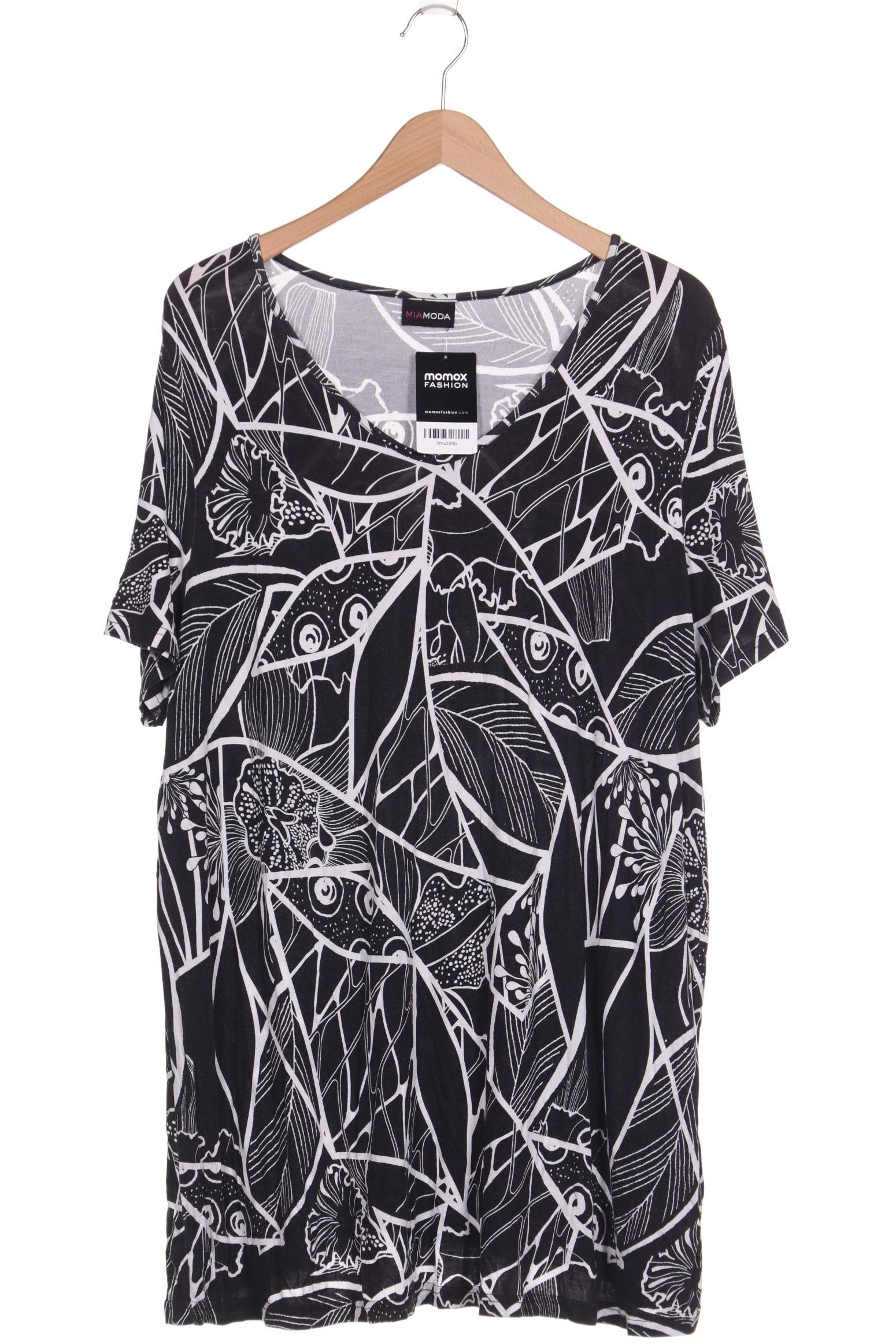 

Miamoda Damen T-Shirt, schwarz, Gr. 48