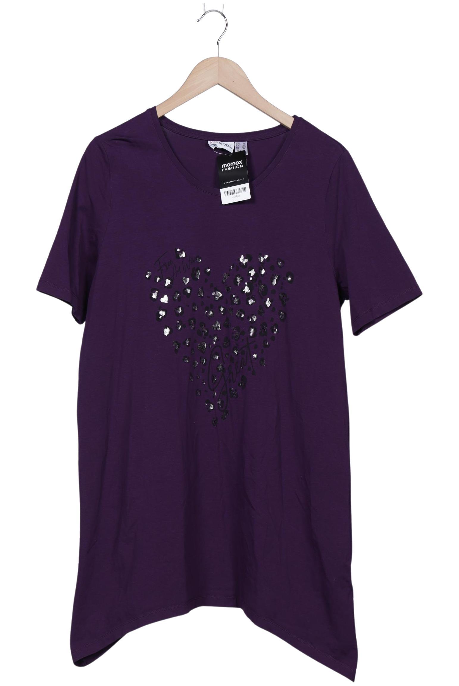 

Miamoda Damen T-Shirt, flieder, Gr. 48