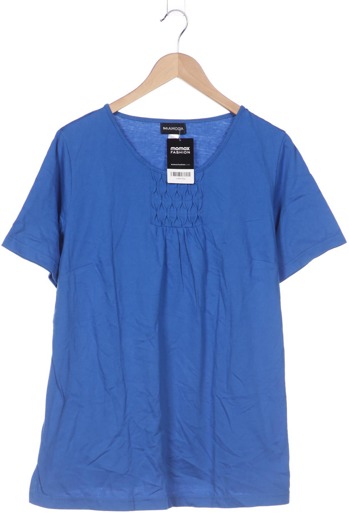 

Miamoda Damen T-Shirt, blau, Gr. 46