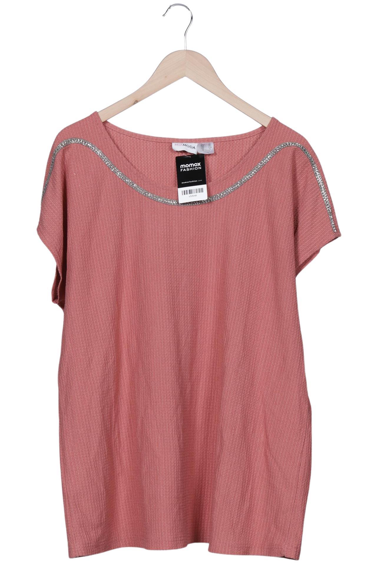 

Miamoda Damen T-Shirt, bordeaux, Gr. 48