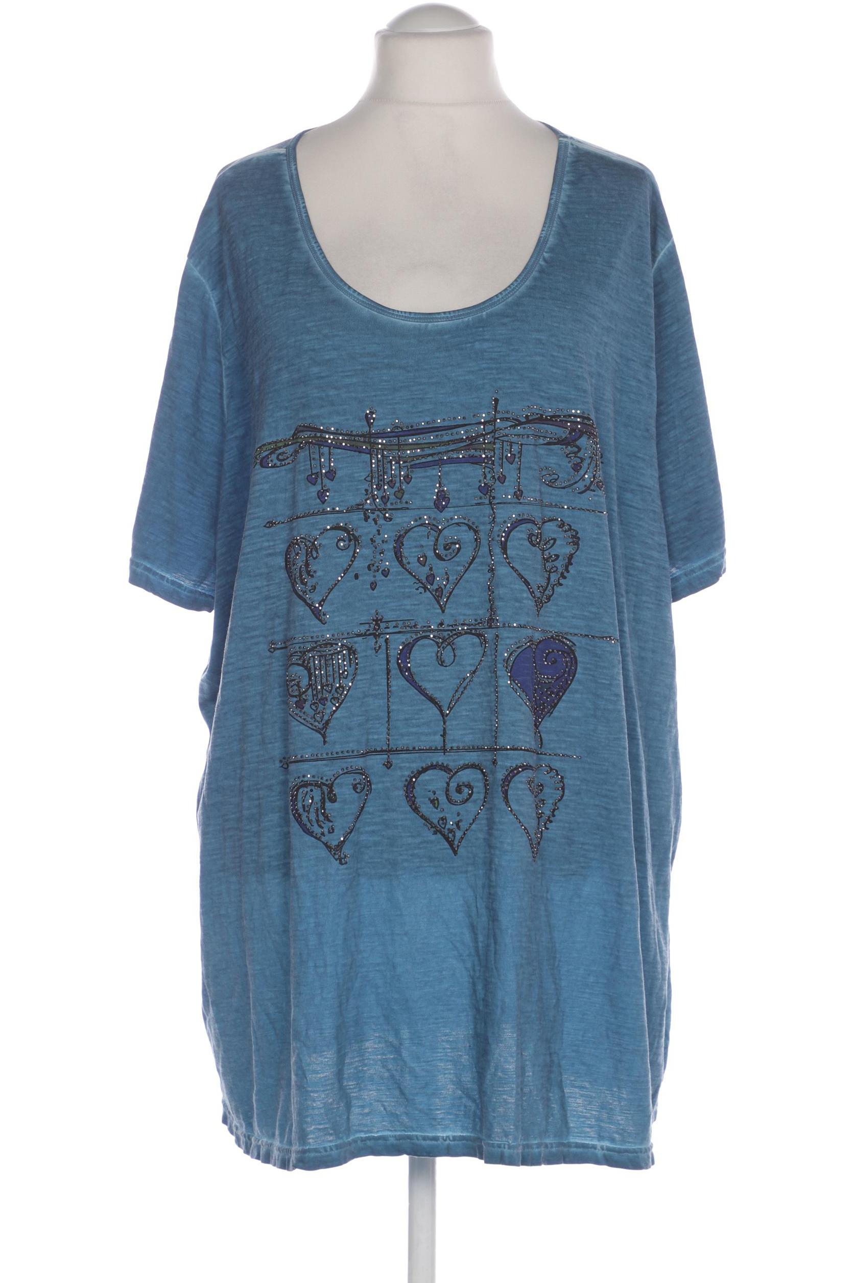 

Miamoda Damen T-Shirt, blau, Gr. 60