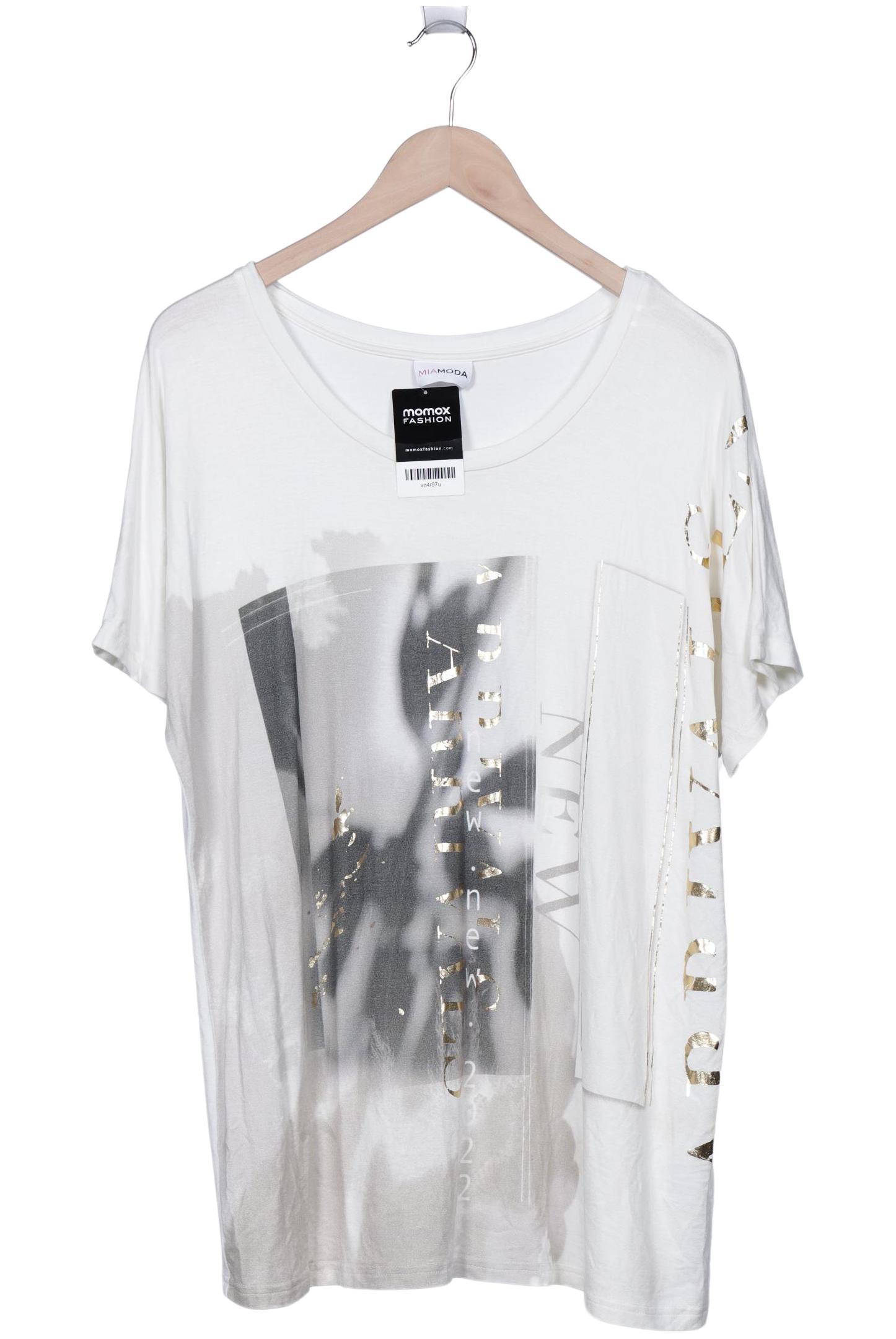 

Miamoda Damen T-Shirt, cremeweiß, Gr. 42