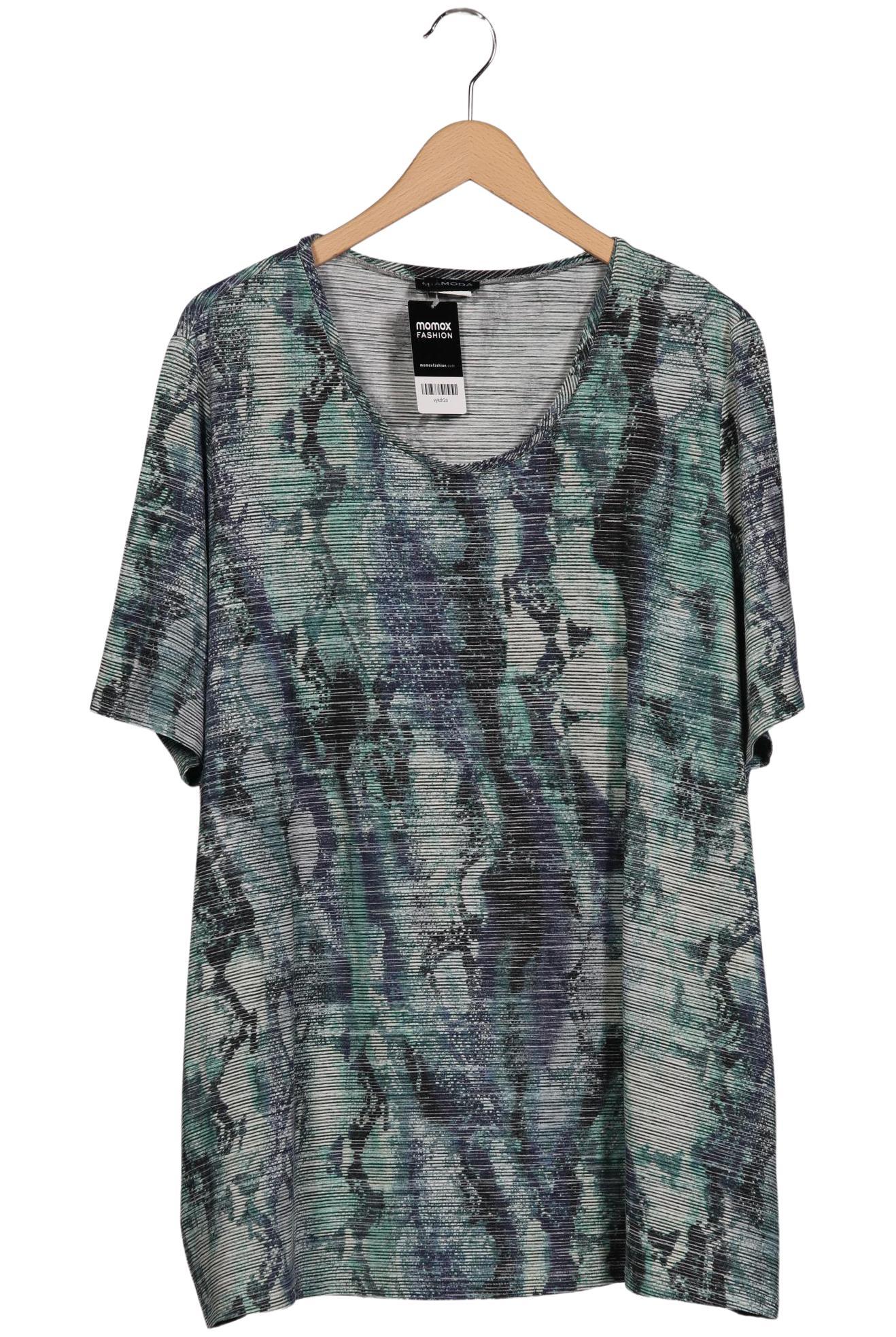 

Miamoda Damen T-Shirt, blau, Gr. 56