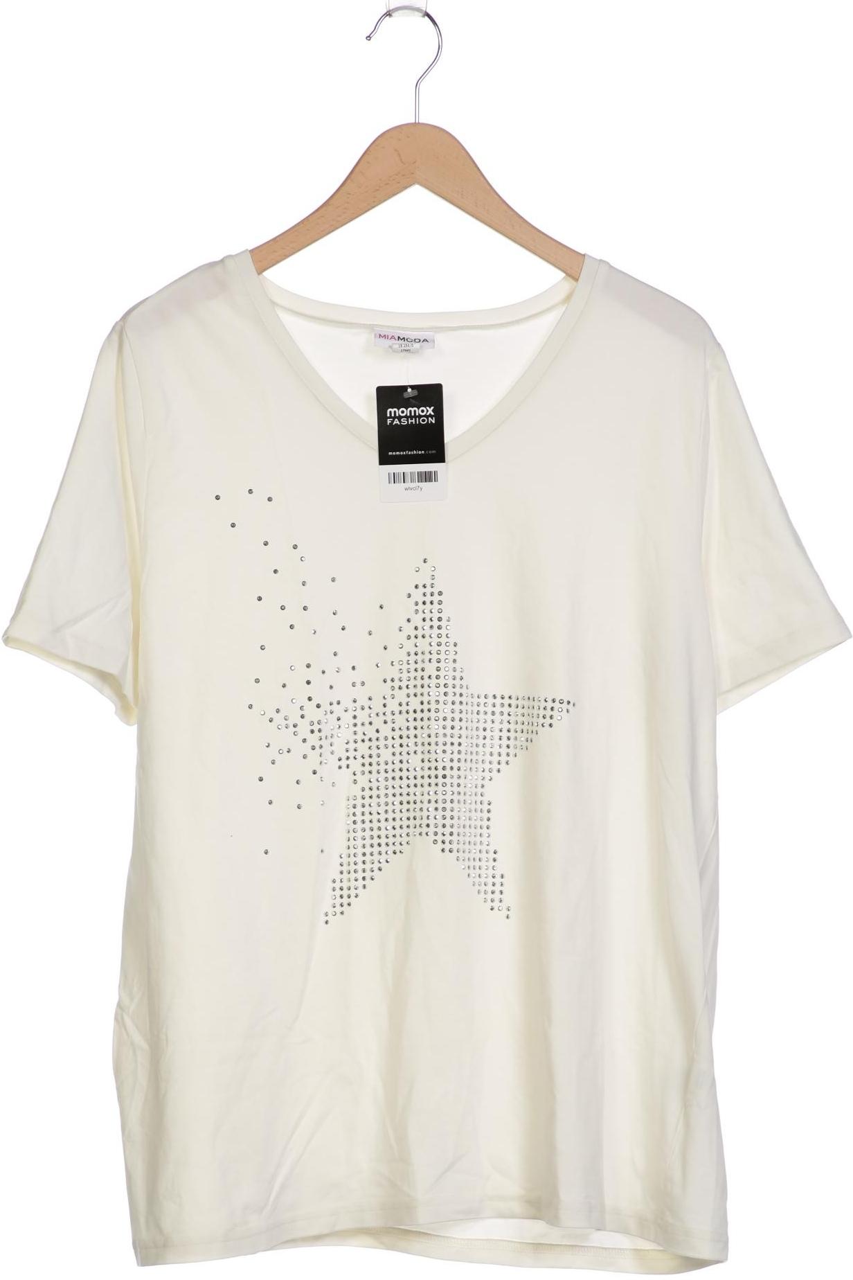 

Miamoda Damen T-Shirt, cremeweiß, Gr. 48