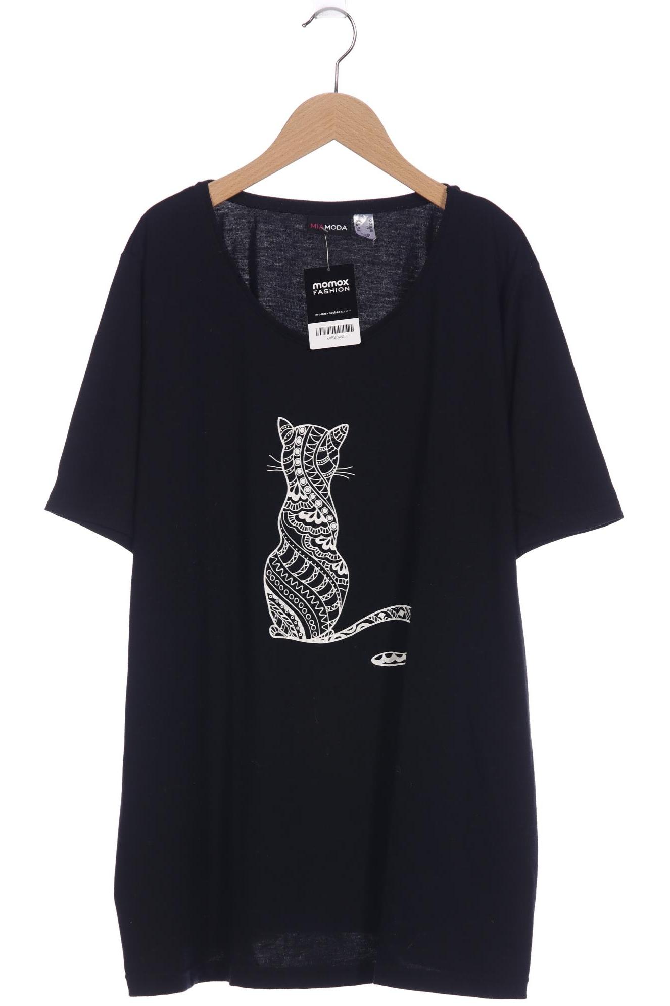 

Miamoda Damen T-Shirt, schwarz, Gr. 52