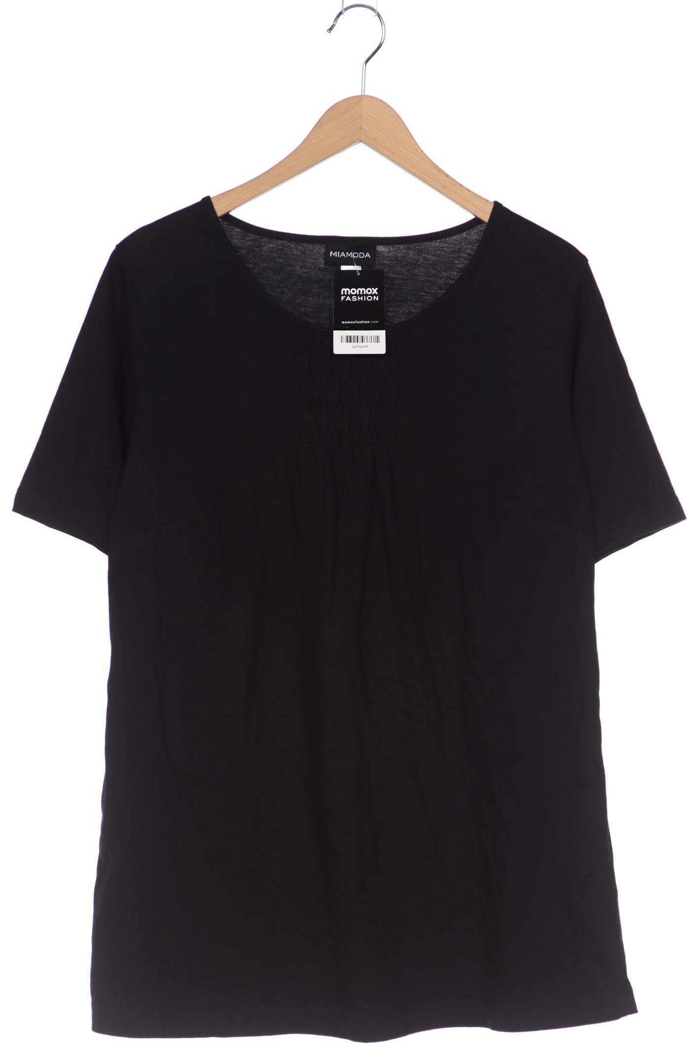 

Miamoda Damen T-Shirt, schwarz, Gr. 46