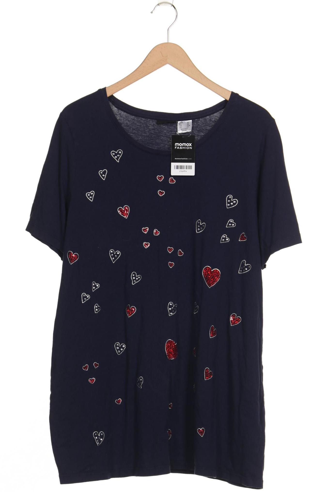 

Miamoda Damen T-Shirt, marineblau, Gr. 52