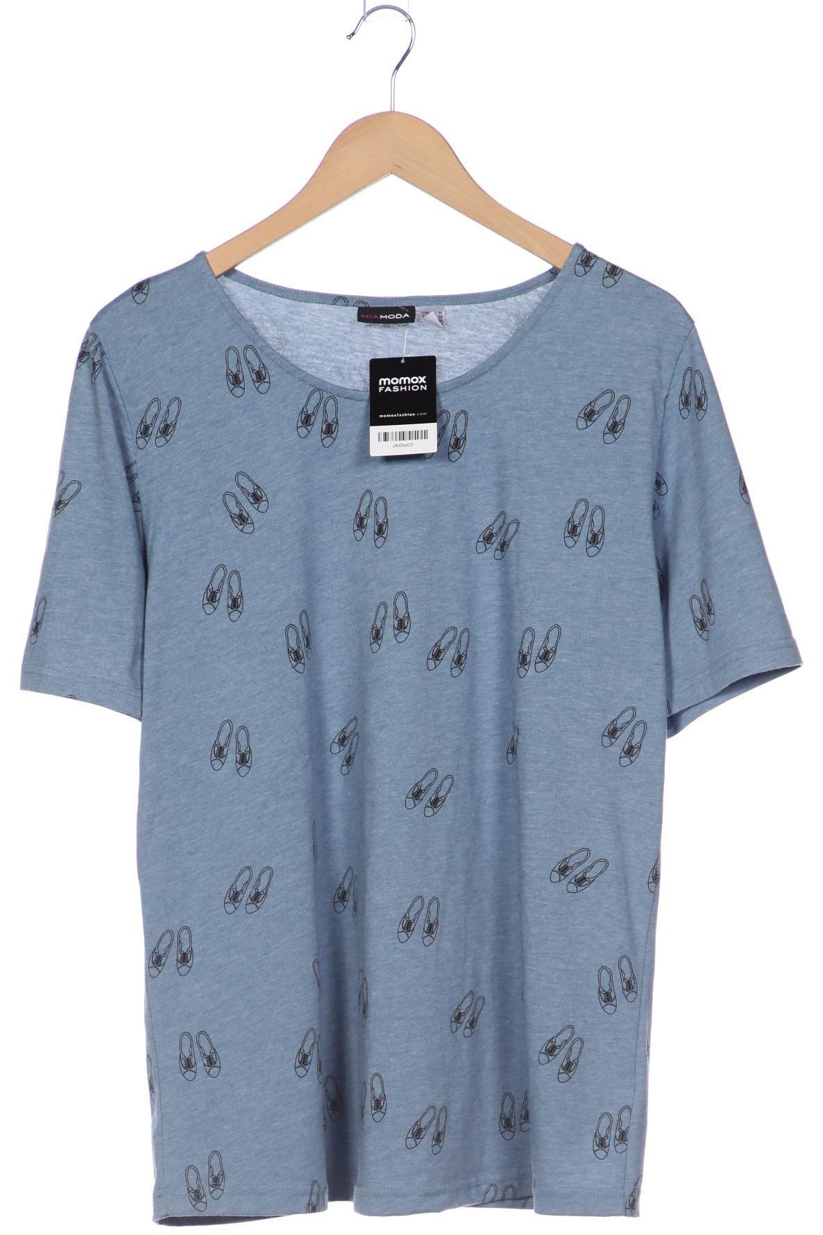 

Miamoda Damen T-Shirt, blau, Gr. 44