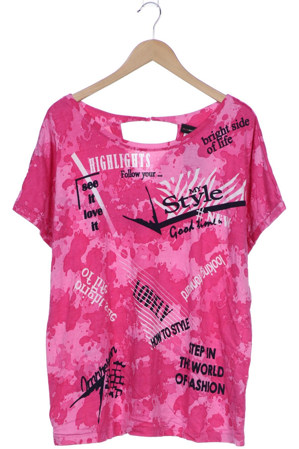 

Miamoda Damen T-Shirt, pink, Gr. 50