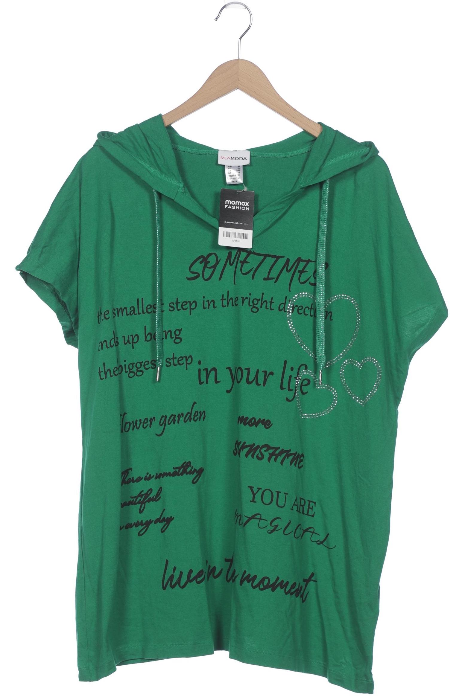 

Miamoda Damen T-Shirt, grün, Gr. 50