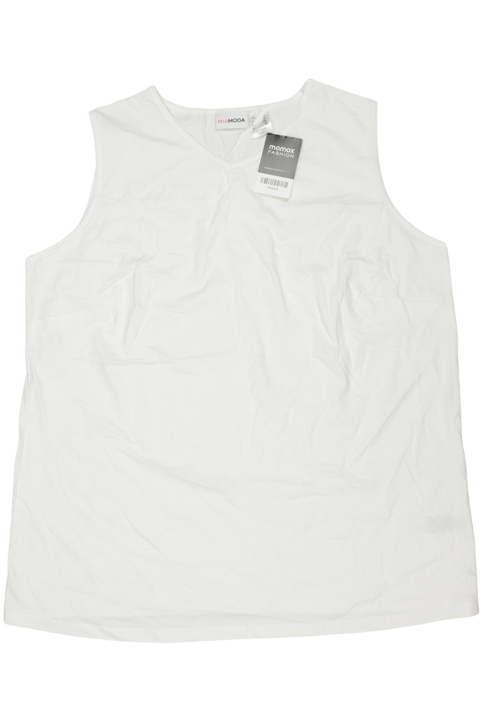 

Miamoda Damen Top, weiß, Gr. 48