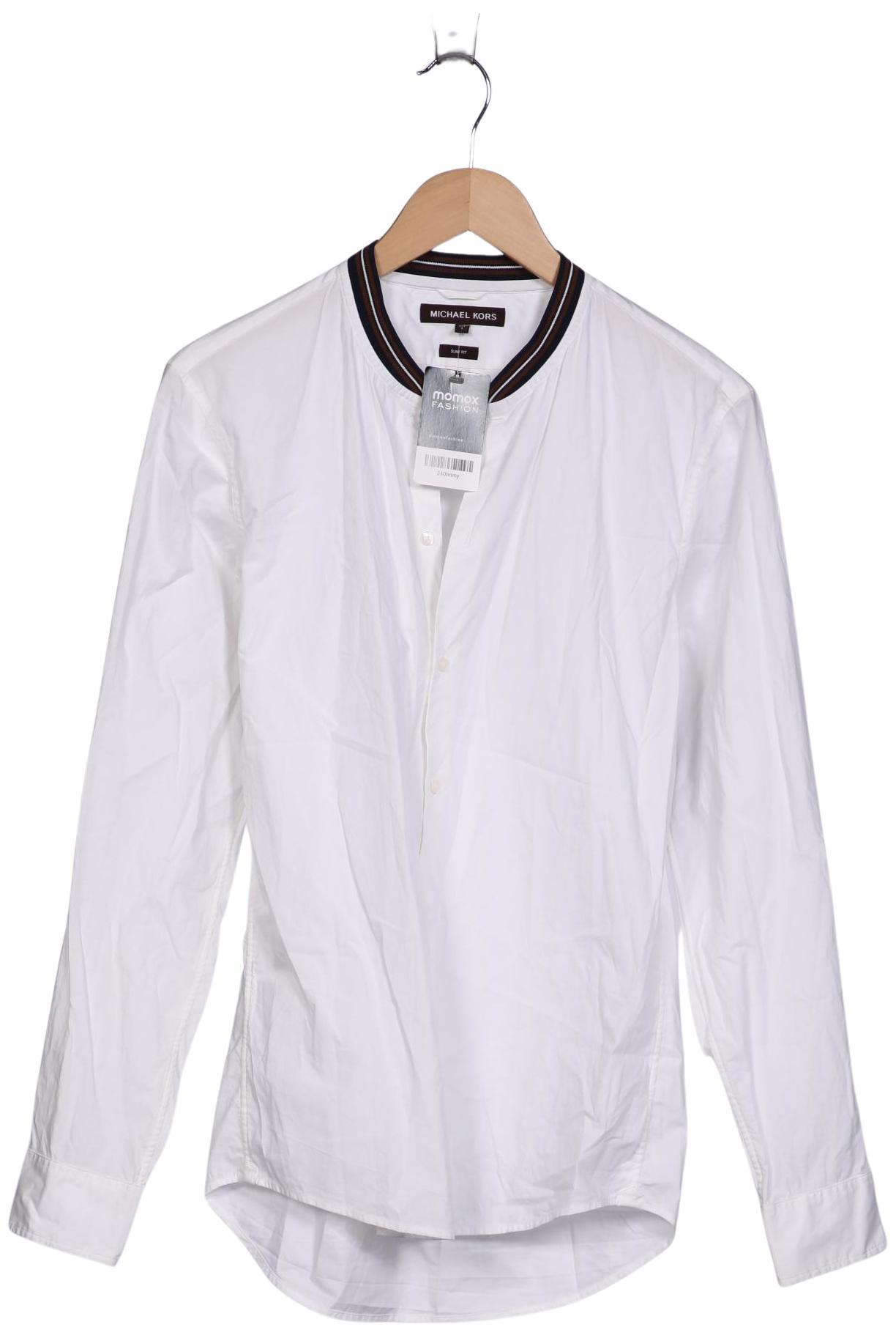 

Michael Kors Mens Herren Hemd, weiß, Gr. 46
