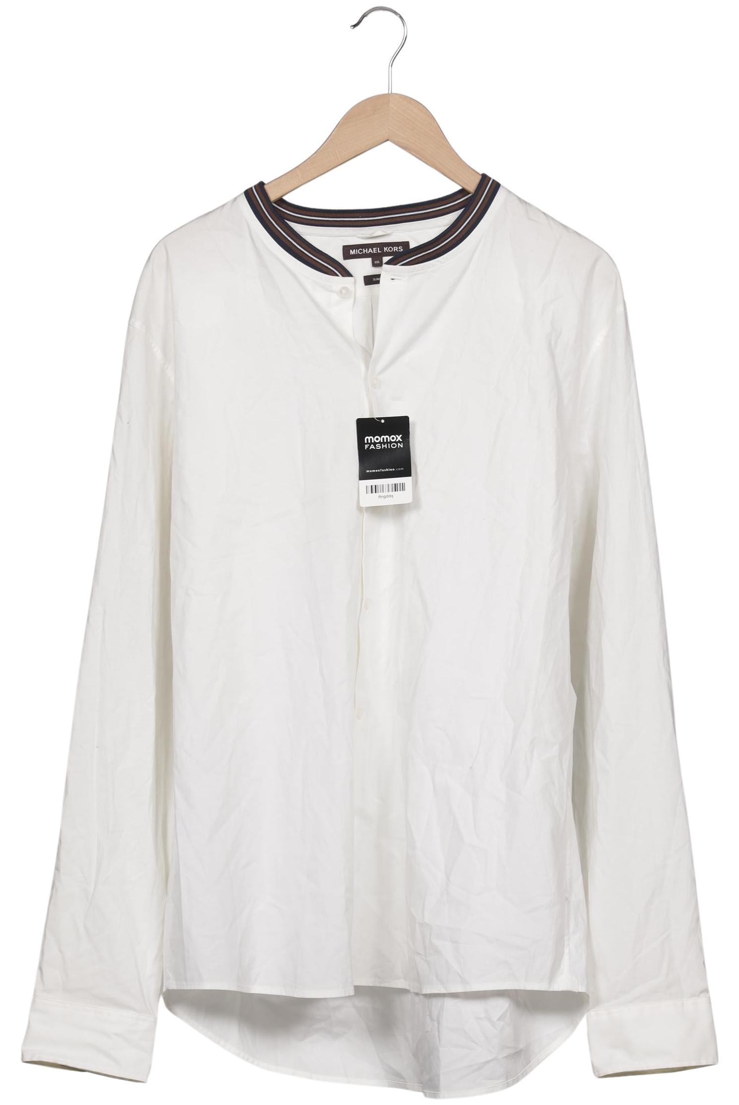 

Michael Kors Mens Herren Hemd, weiß, Gr. 56