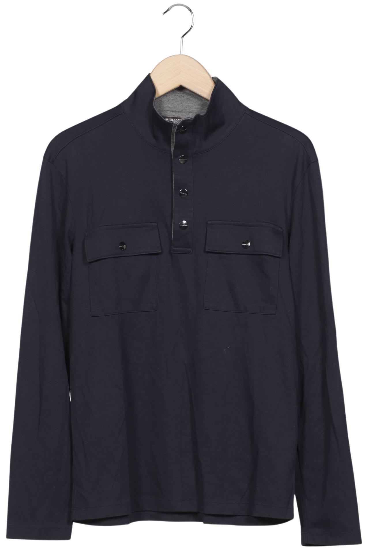 Thumbnail - Michael Kors Mens Herren Langarmshirt, marineblau, Gr. 46