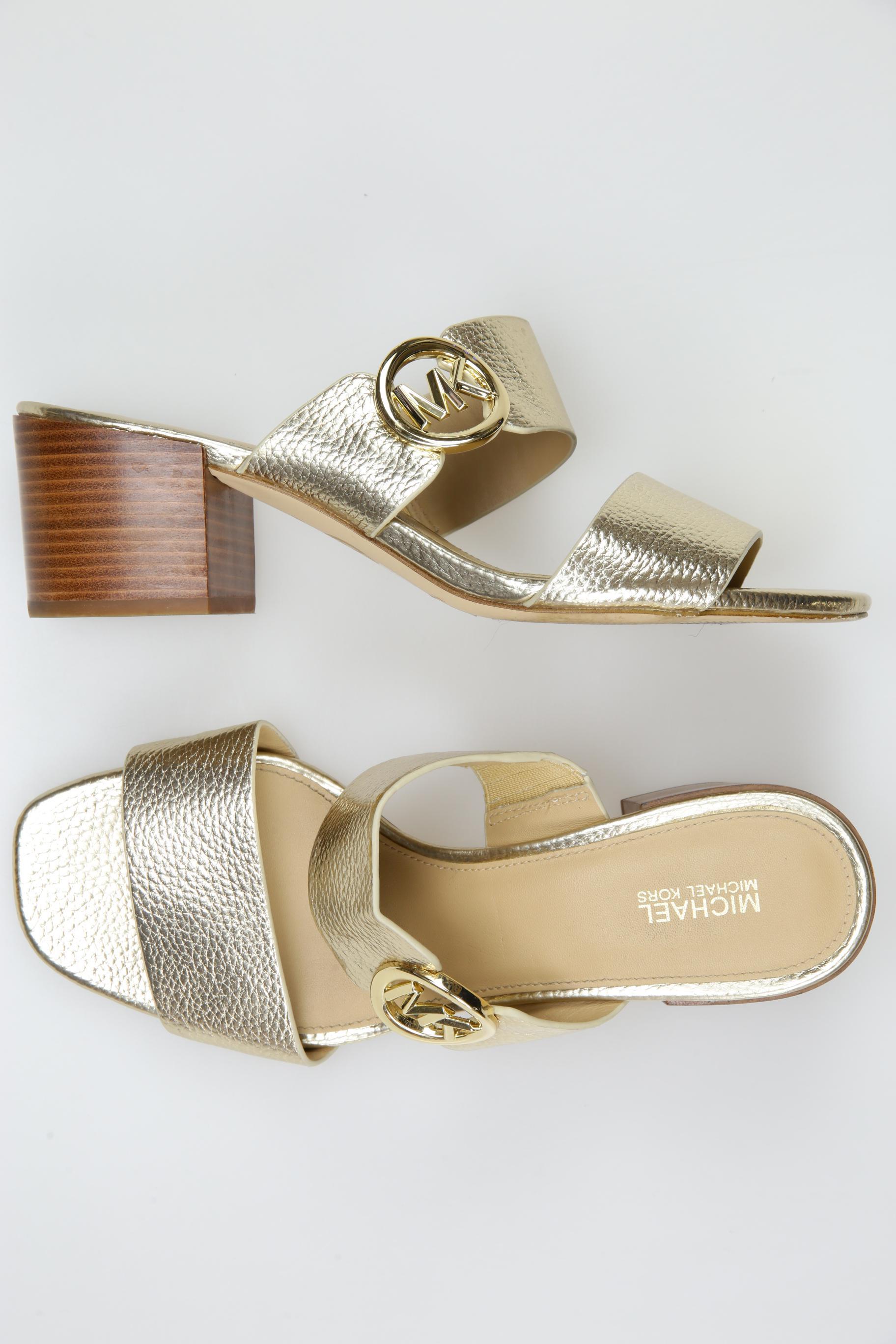 

Michael Michael Kors Damen Sandale, gold, Gr. 7.5